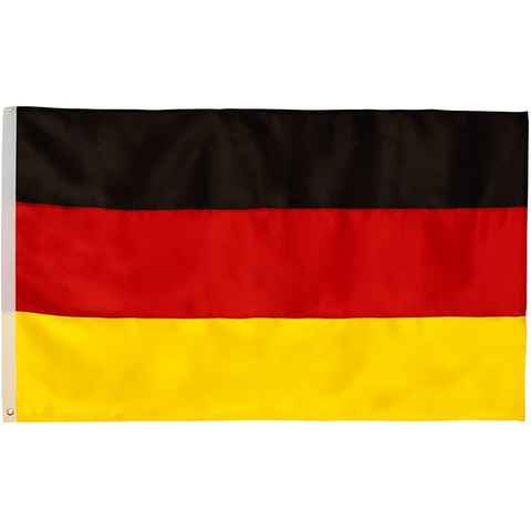 BRUBAKER Fahne Große Hissflagge Deutschland 150 cm x 90 cm (1-St), Deutsche Nationalfahne für Fahnenmast oder Fan Dekoration - Flagge Schwarz Rot Gold (Gelb)