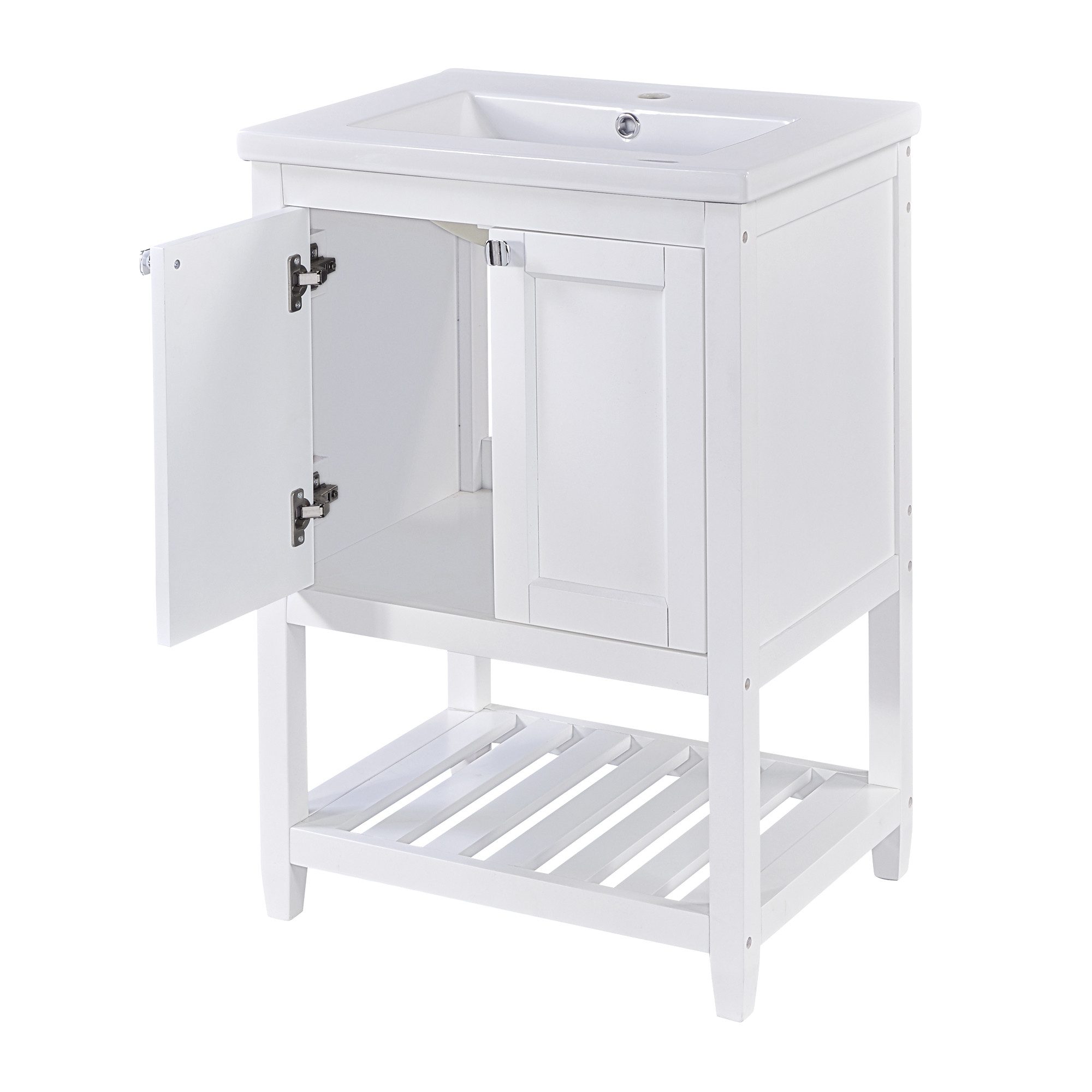 OKWISH Badmöbel-Set Badmöbel mit Keramik-Waschbecken, (Einzel günstig online kaufen