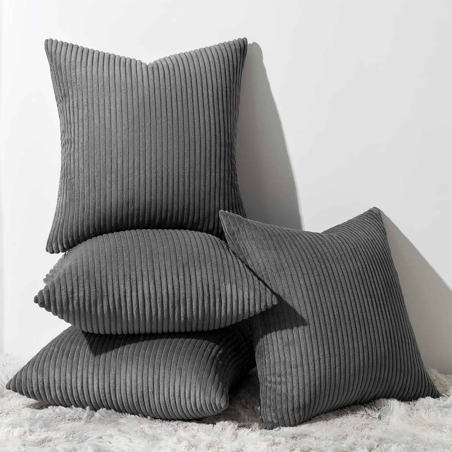 Topfinel Kissenbezüge 4er Set Kordsamt, flauschig günstig online kaufen