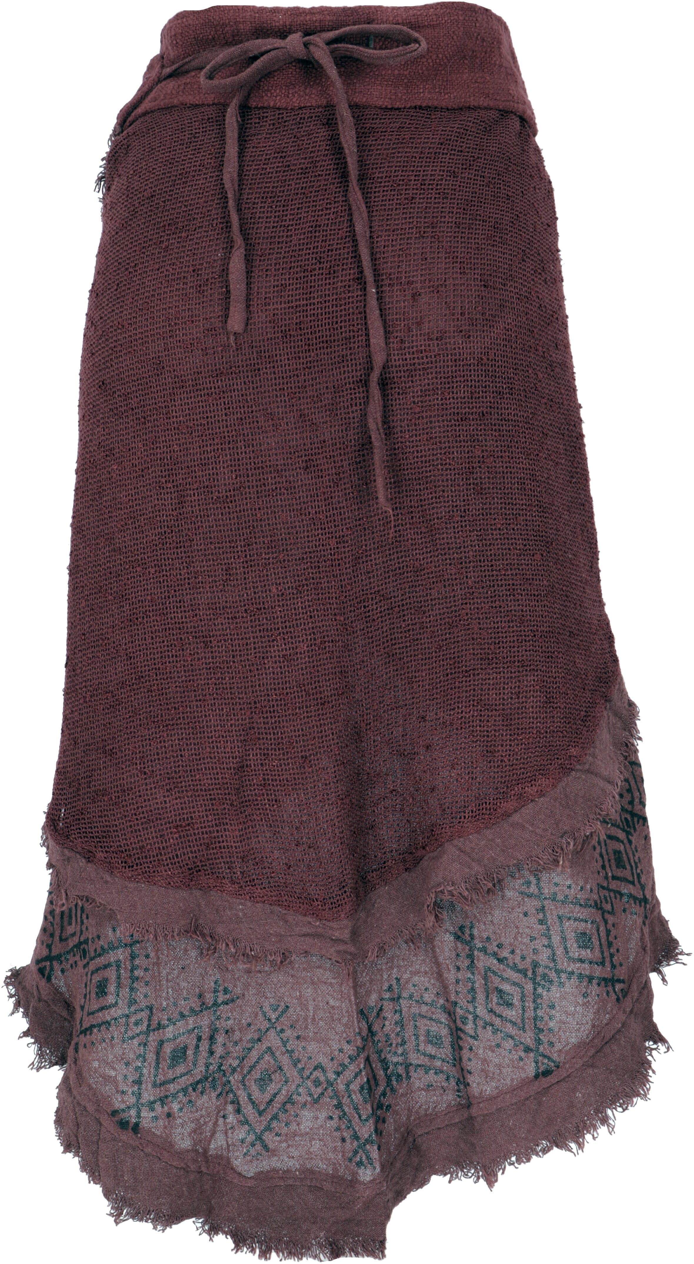 Guru-Shop Minirock Goa Wickelrock, Tribal Lagenlook günstig online kaufen