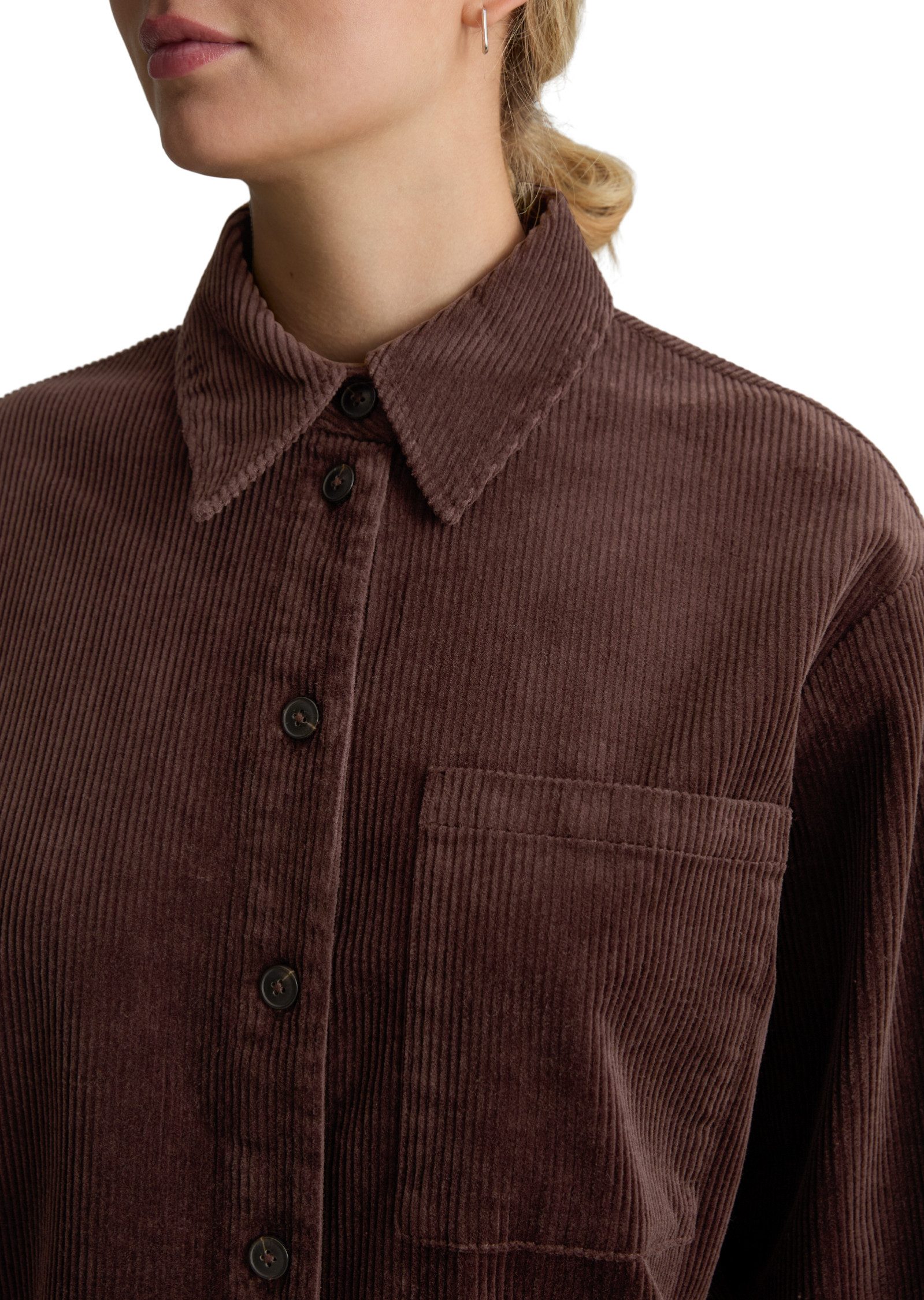 Marc O'Polo DENIM Langarmbluse aus Baumwoll-Stretch – Bild 4 von 5