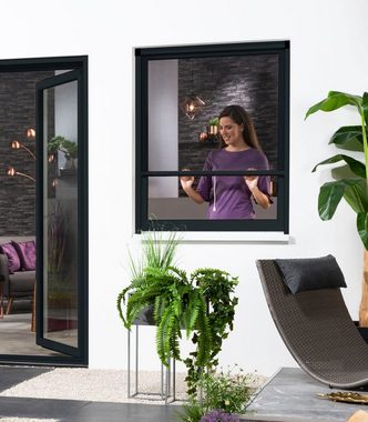 hecht international Insektenschutz-Fensterrahmen SMART, 100x160 cm, kürzbar
