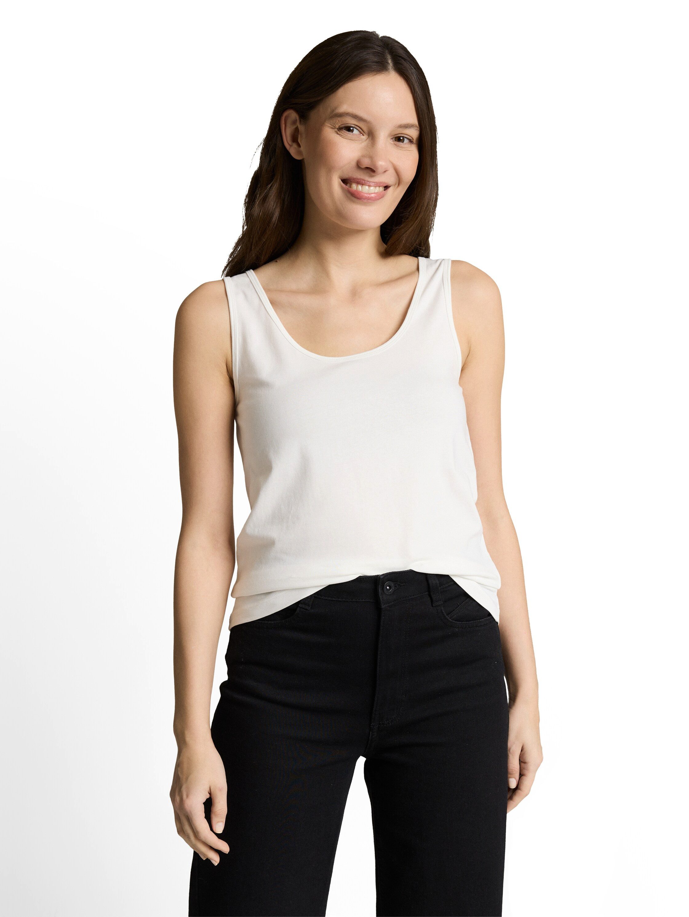 TOM TAILOR Trägertop Fitted mit Stretch