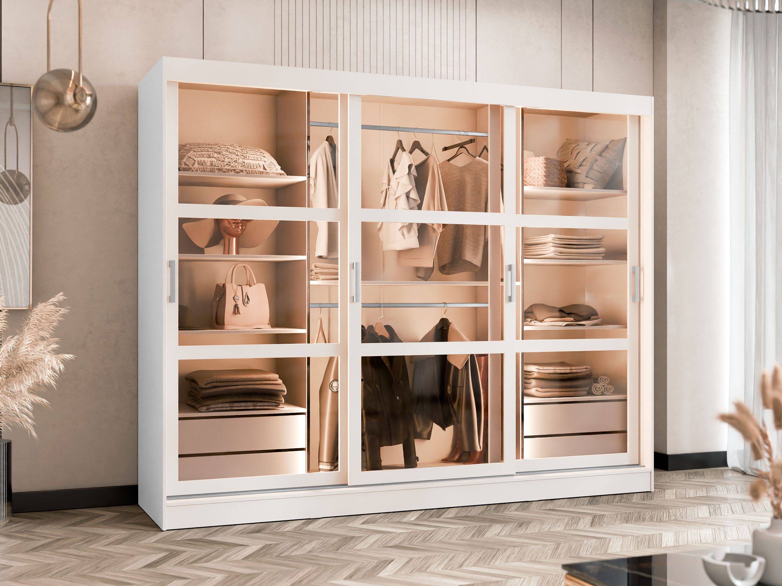 MIRJAN24 Kleiderschrank Norilo 250 (mit drei günstig online kaufen