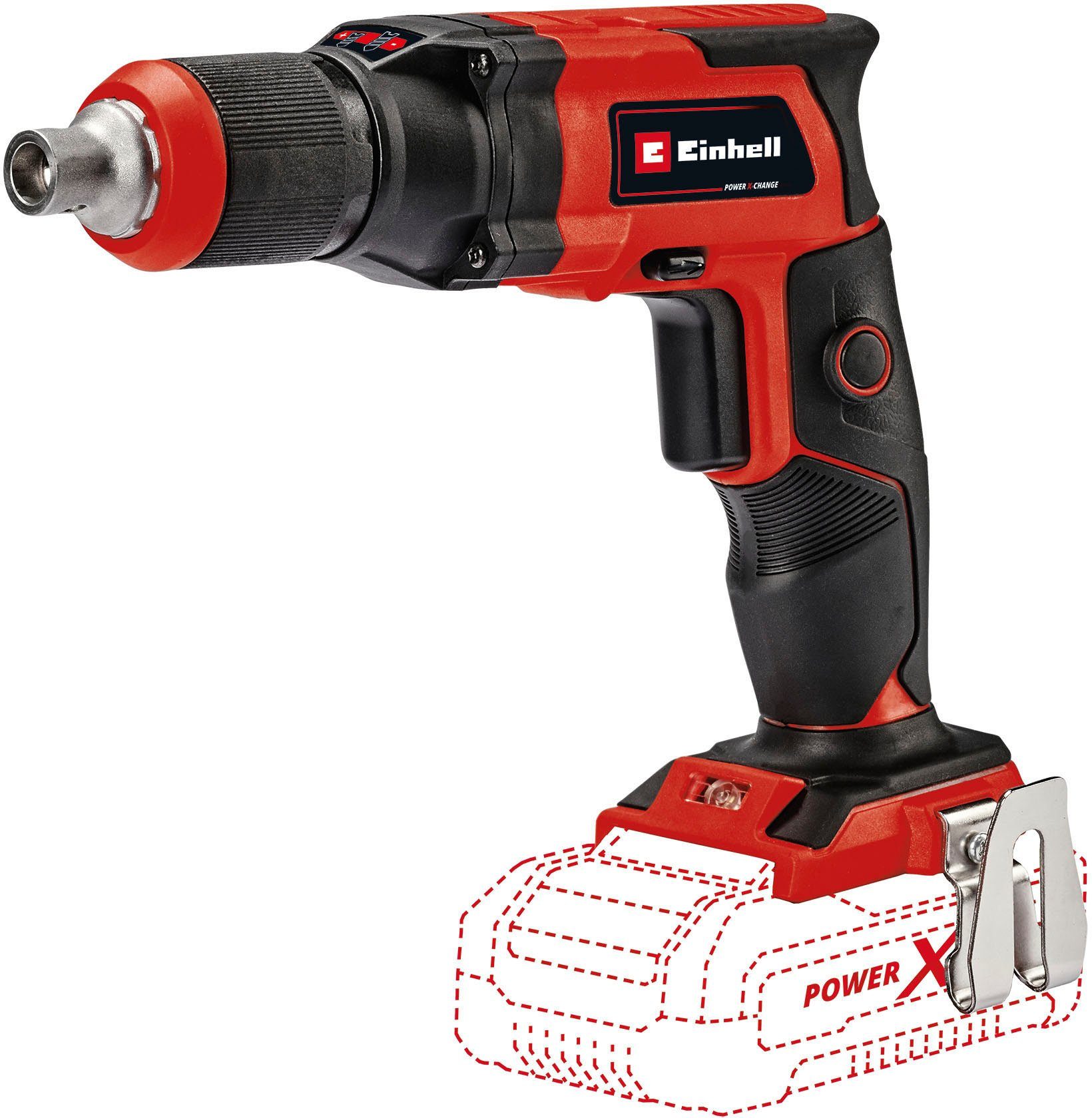 Einhell Akku-Trockenbauschrauber TE-DY 18 Li-Solo, 4000 U/min, Power X-Change, ohne Akku und Ladegerät, inkl. Koffer – Bild 4 von 5