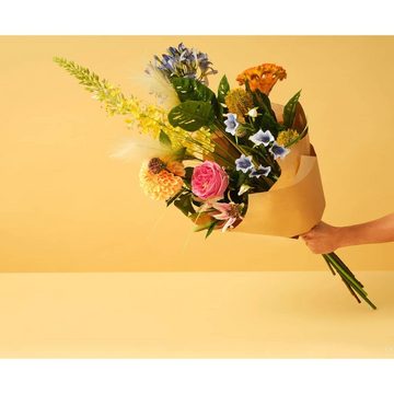 Kunstrasen Künstlicher Blumenstrauß Ultimate Bliss XL 100 cm Mehrfarbig, Emerald, Höhe: 100 mm