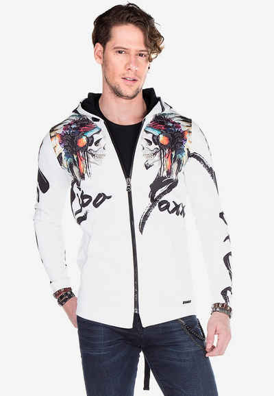 Cipo & Baxx Sweatjacke mit coolem Print