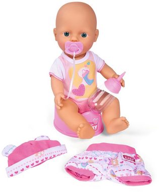 SIMBA Babypuppe New Born Baby (Set, 5-tlg), mit Trink- und Nässfunktion