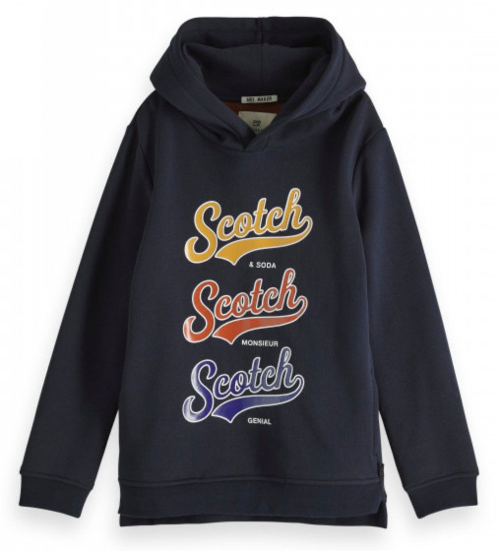 Hoodie Kapuzenpullover für Jungen, aus Baumwollmischung, innen angeraut