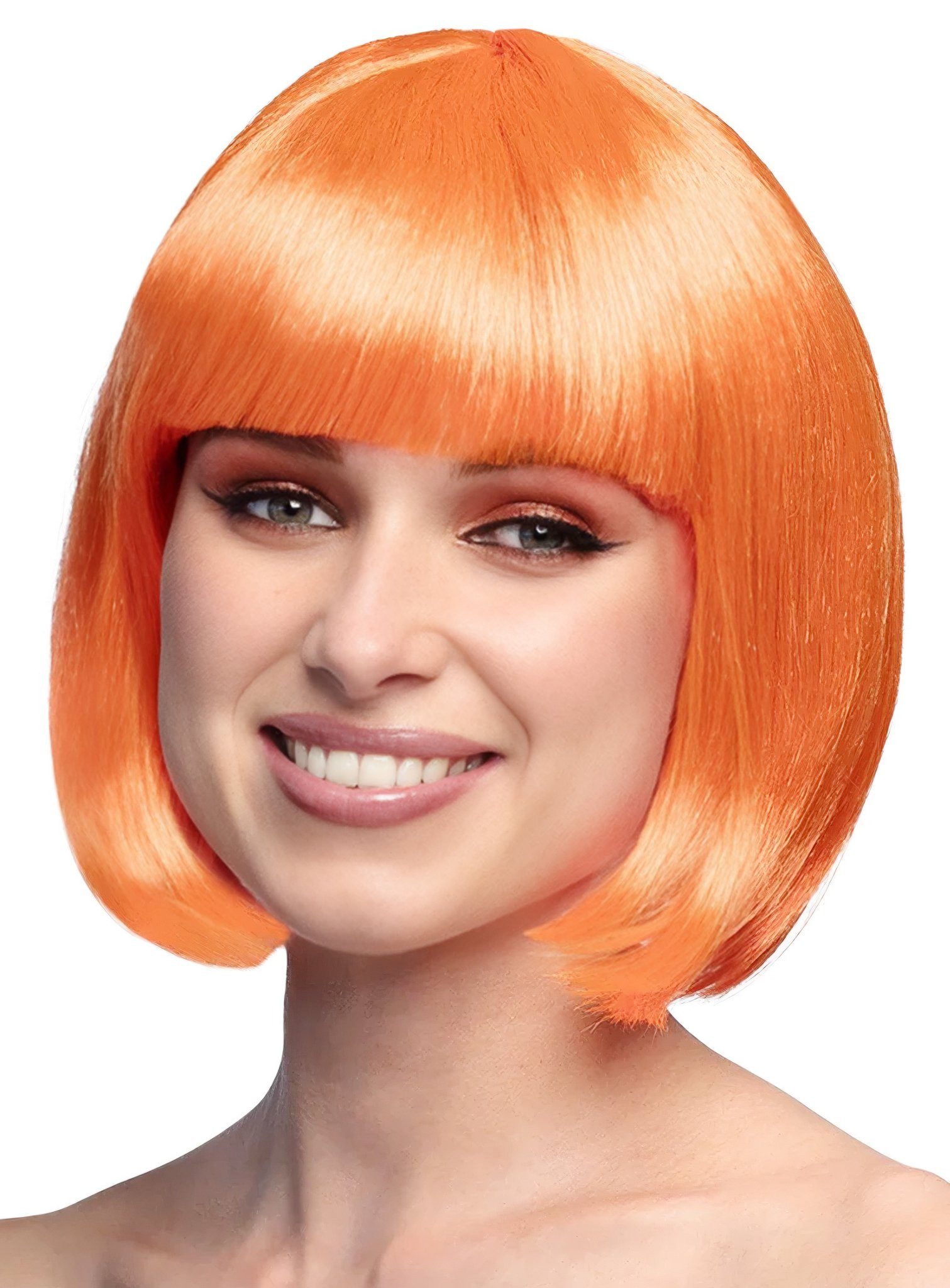 Boland Kostüm-Perücke Pagenschnitt orange - Kostüm Perücke für Fasching