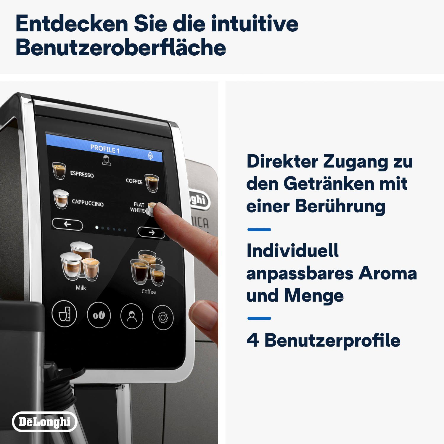 380.95.TB Kaffeevollautomat Dinamica Plus De'Longhi ECAM