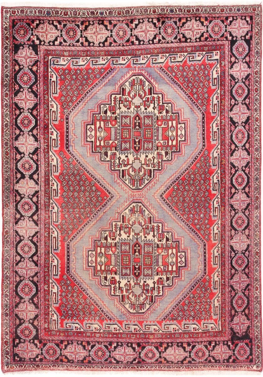 Orientteppich Shahrbabak 161x229 Handgeknüpfter Orientteppich / Perserteppich, Nain Trading, rechteckig, Höhe: 12 mm