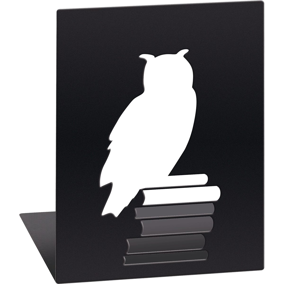 moses Buchstütze moses. libri_x, Buchstützen-Set Leseeule, 2er-Set Buchständer aus M