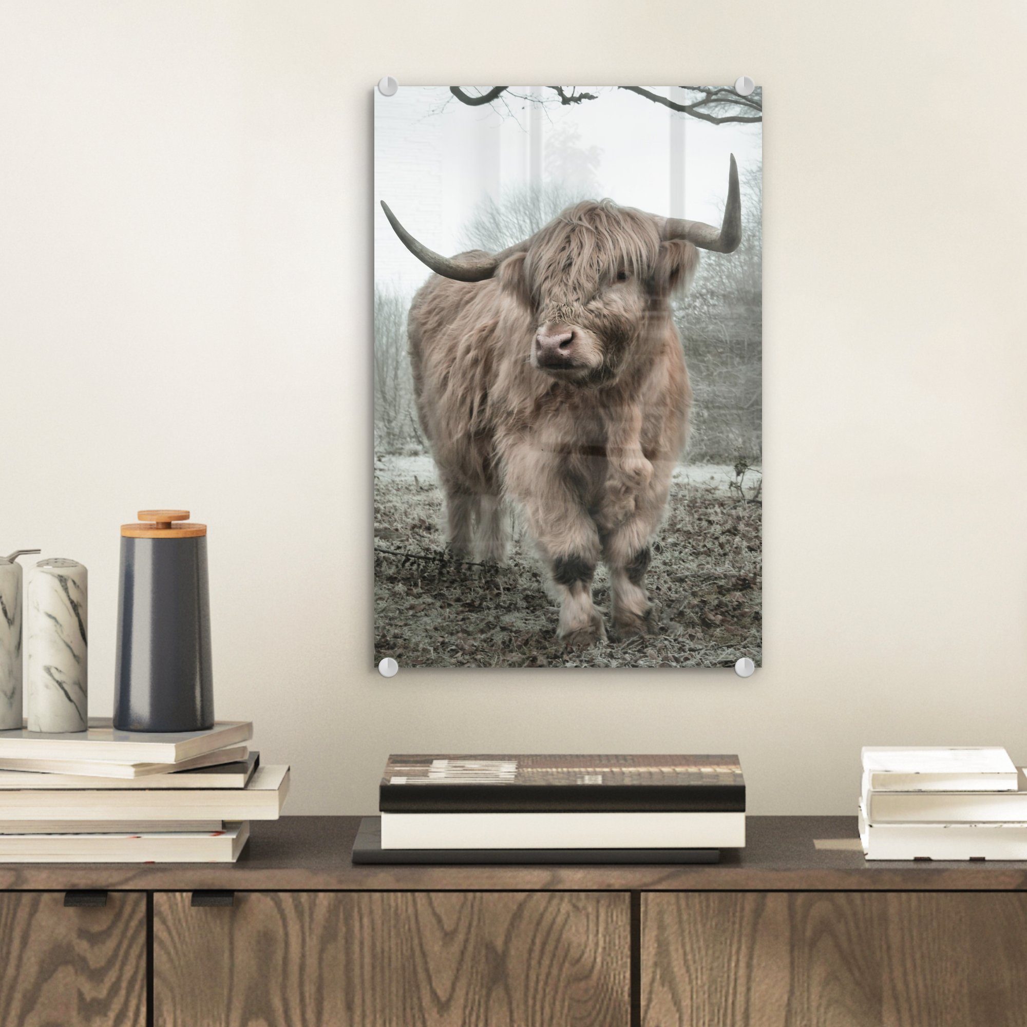 MuchoWow Acrylglasbild Schottische Highlander - Natur günstig online kaufen