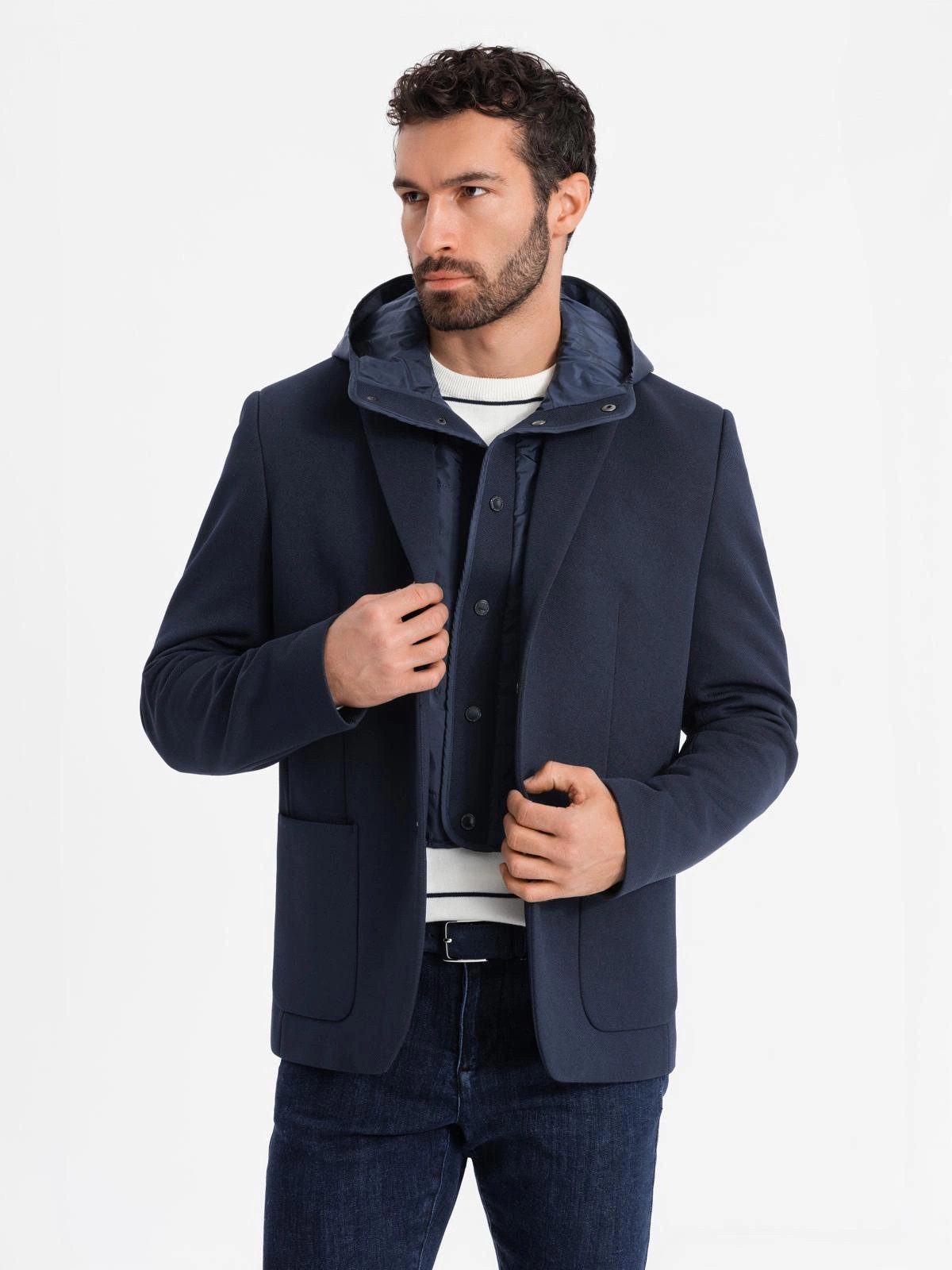 OMBRE Sakko mit Kapuze Herrensakko mit günstig online kaufen
