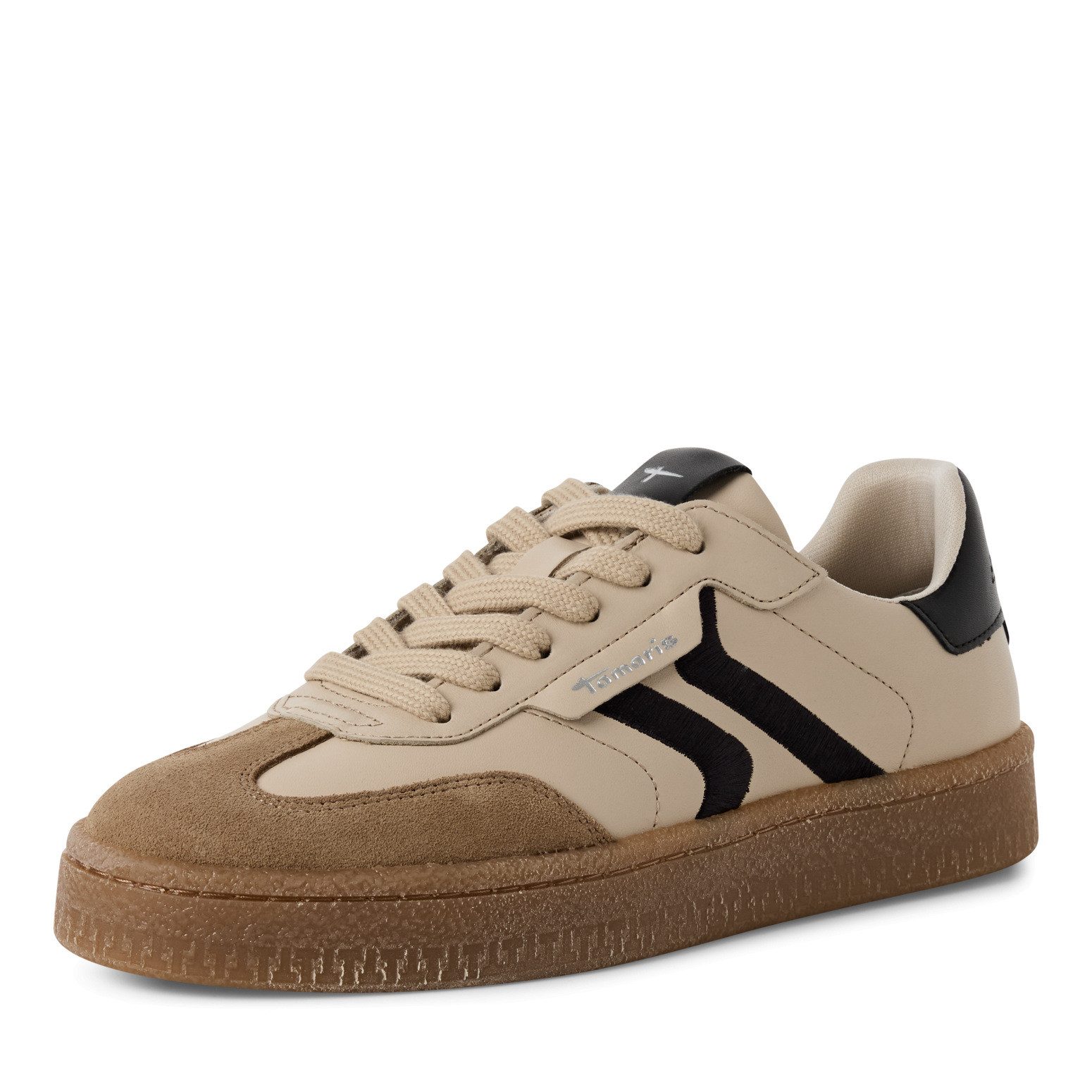 Tamaris Plateausneaker, Freizeitschuh, Halbschuh, Schnürschuh mit gepolstertem Schaftrand
