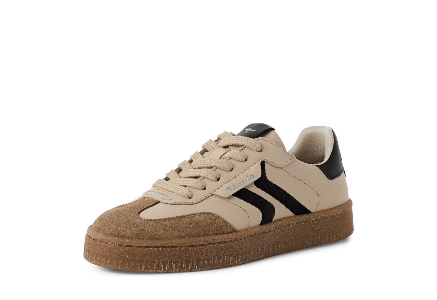 Tamaris Plateausneaker Freizeitschuh, Halbschuh, Schnürschuh im Retro-Look