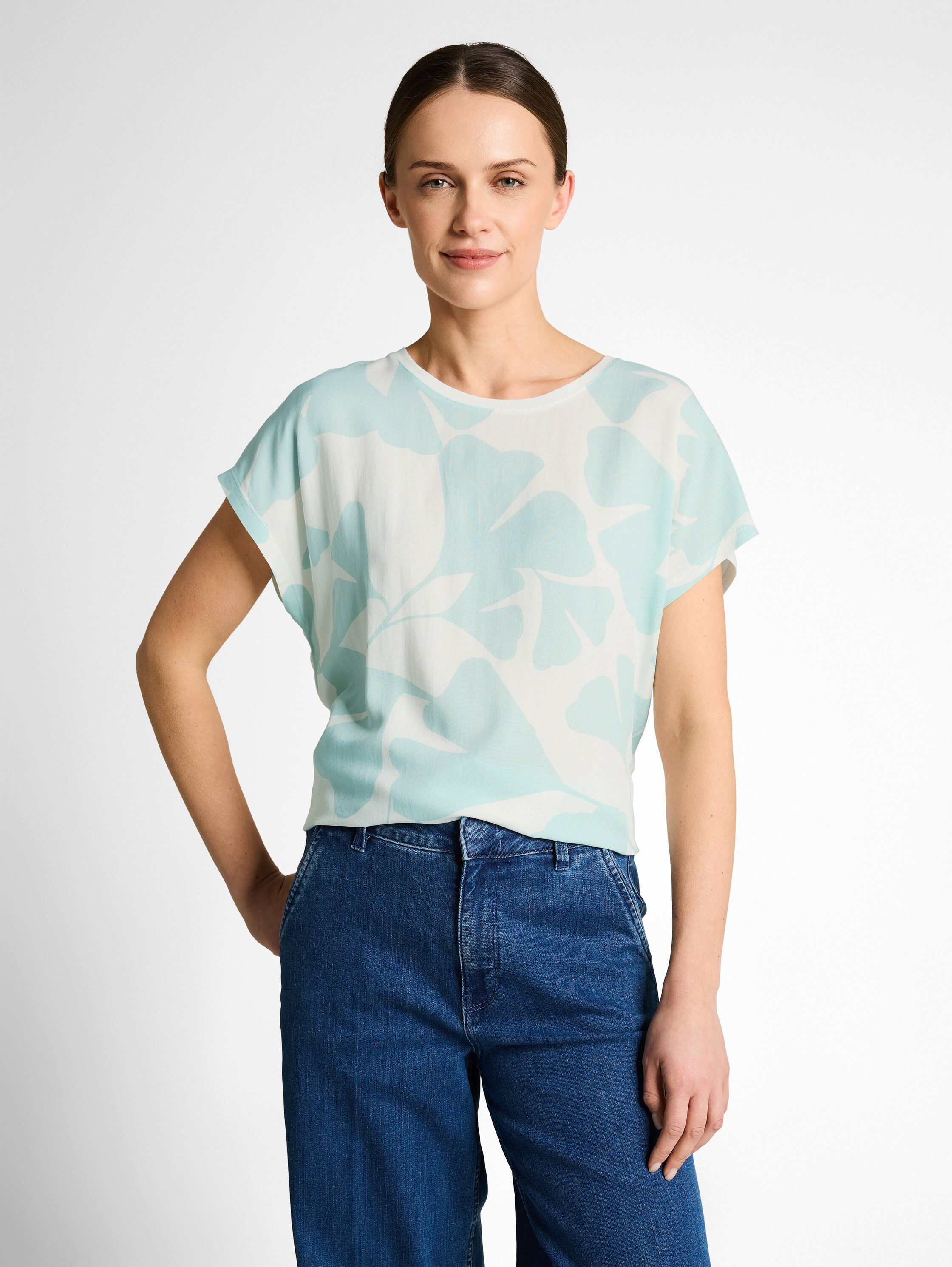 TOM TAILOR T-Shirt mit All-Over Print