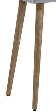 Feldmann-Wohnen Schreibtisch Brillo (1-St), 120x51cm grau weiß artisan eiche