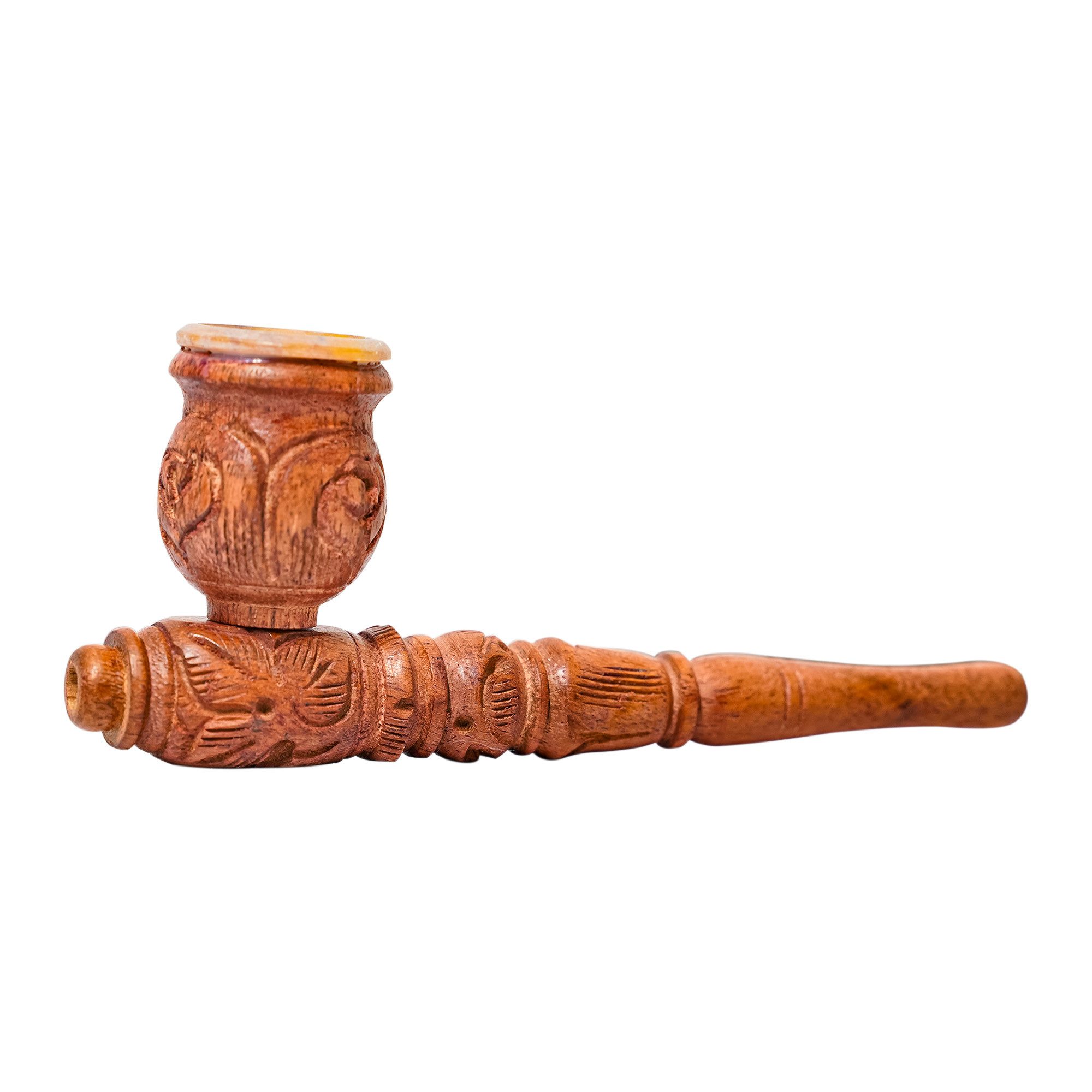 Handpfeife Tabakpfeife aus Holz "Wanderer"