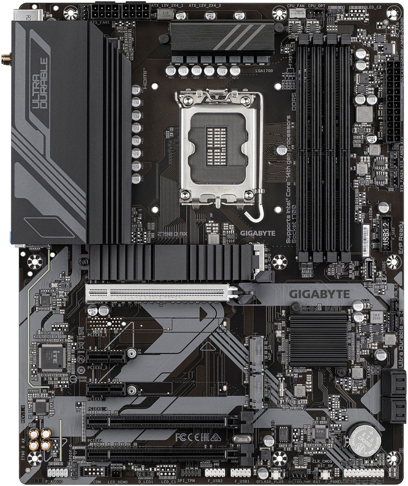 Gigabyte Z790 D AX Motherboard - Unterstützt Intel Core 14. Generation CPUs, 12 Mainboard