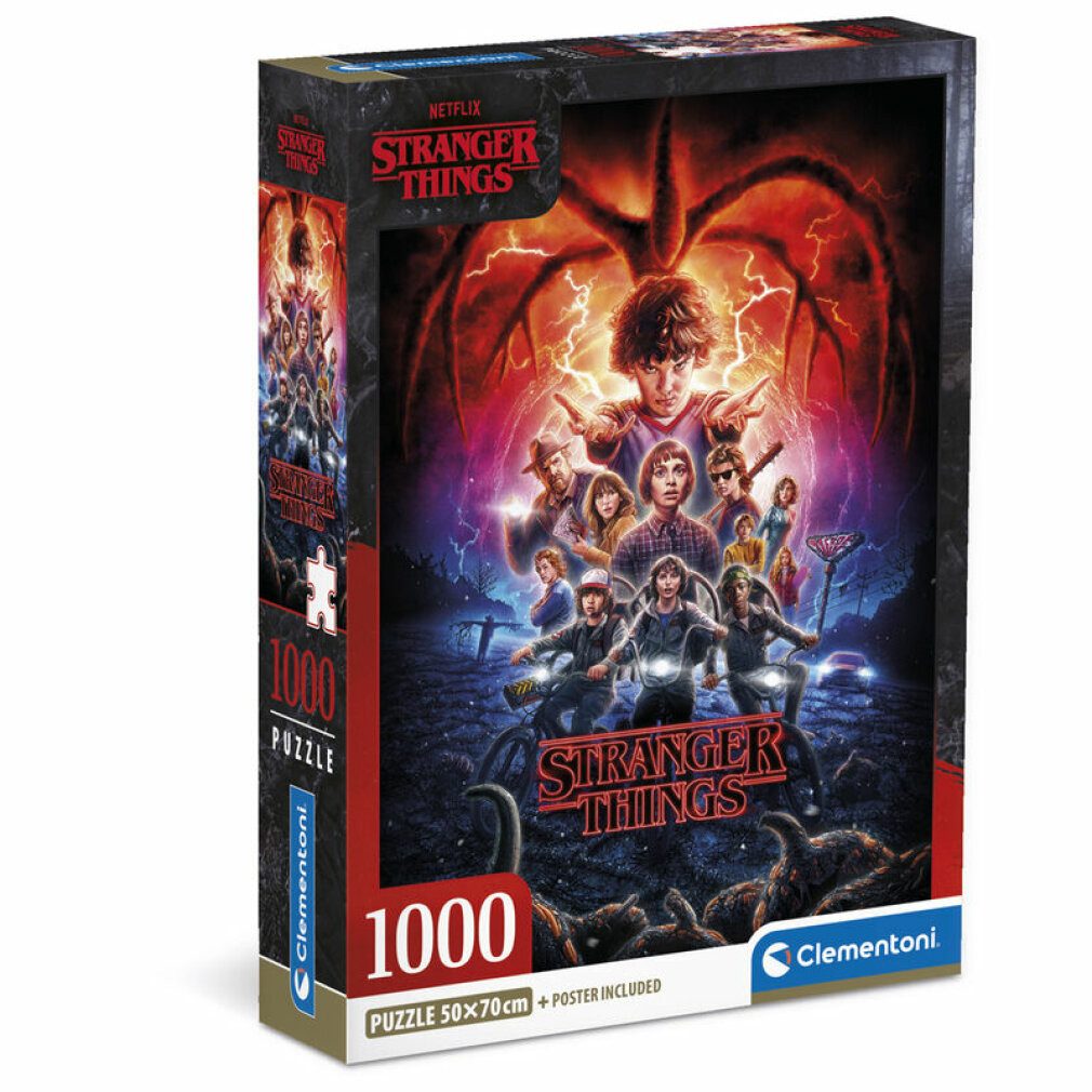 Clementoni® Puzzle Stranger Things-Puzzle 1000Stück, Puzzleteile