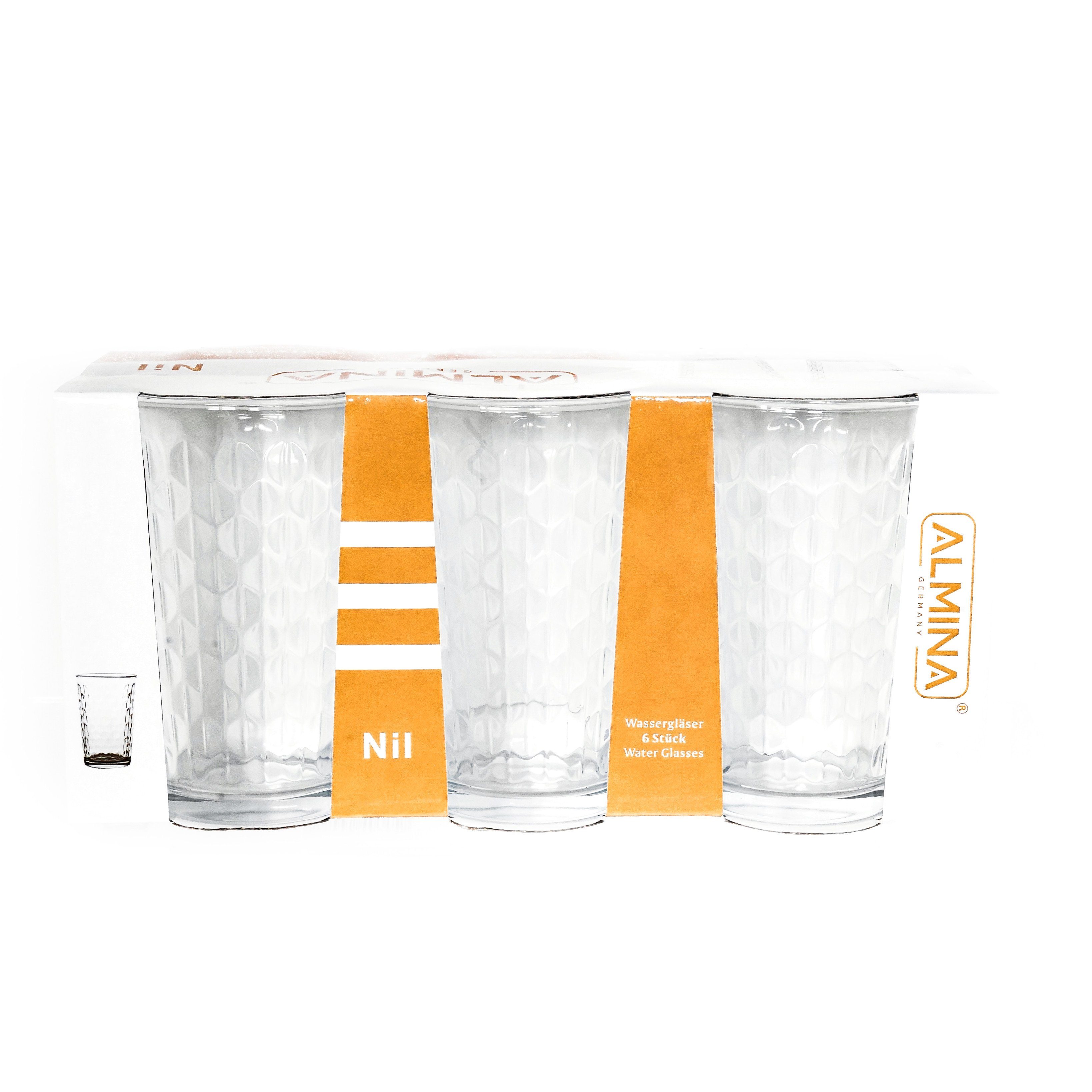 Almina Gläser-Set Almina 6er Set Wassergläser-Set aus Glas transparent, 6-tlg. – Bild 5 von 5