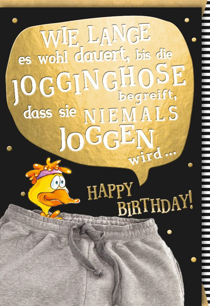 Grußkarten Geburtstag - Glückwunschkarte im Format 11,5 x 17 cm mit Umschlag