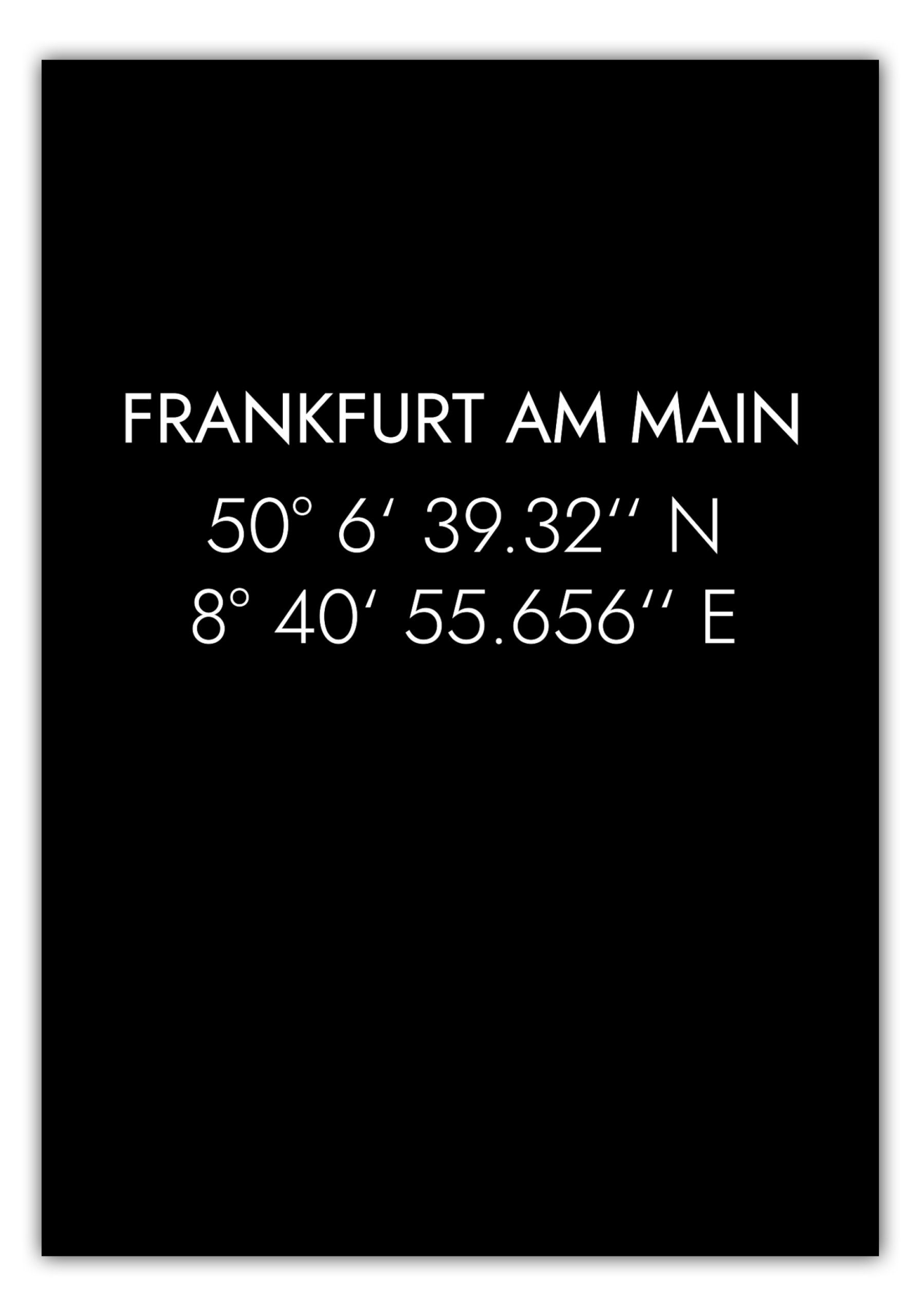 MOTIVISSO Poster Frankfurt a.M. Koordinaten #1