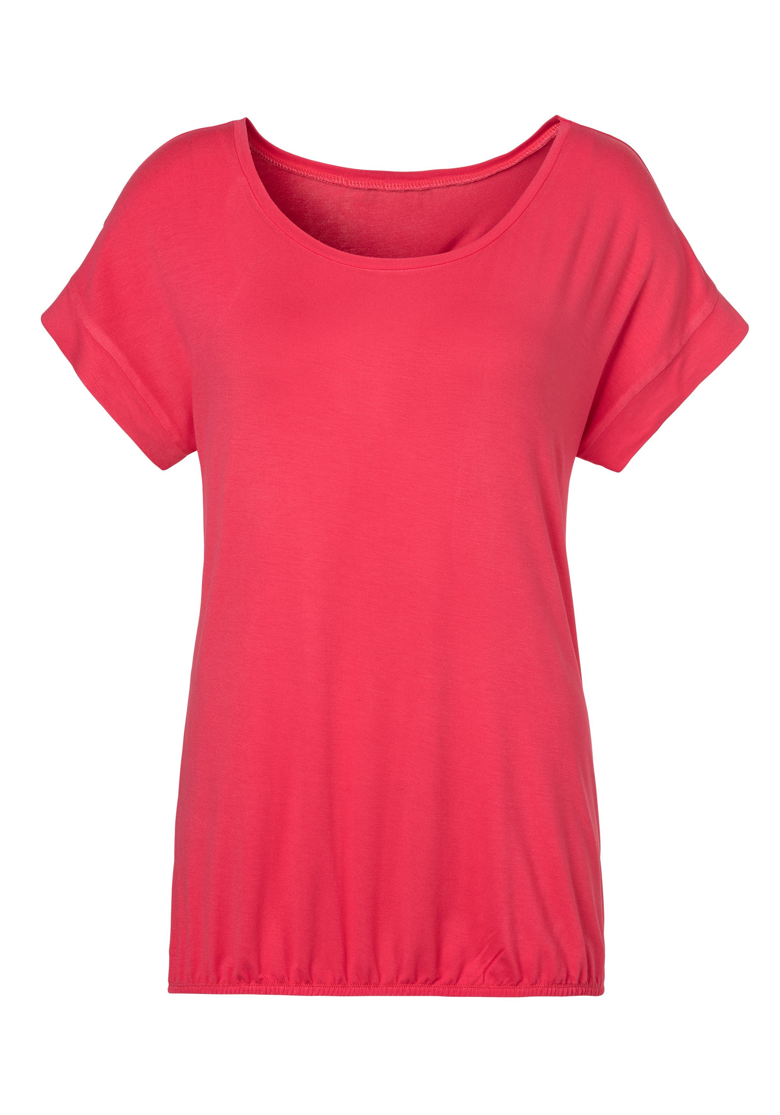 Vivance by Lascana Kurzarmshirt aus elastischem Viskose Jersey – Bild 2 von 5