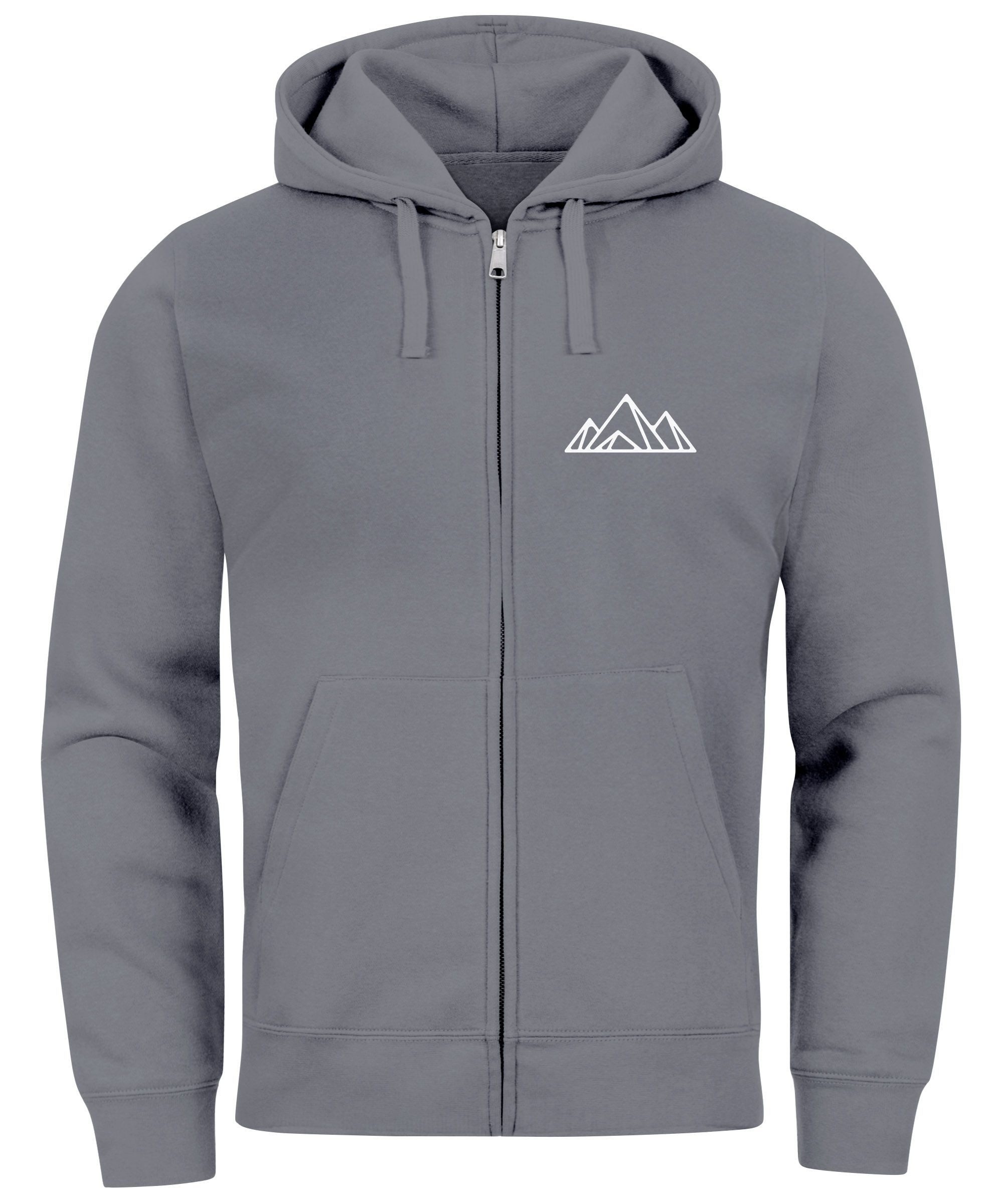 Neverless Sweatjacke Sweatjacke mit Kapuze Wandern günstig online kaufen