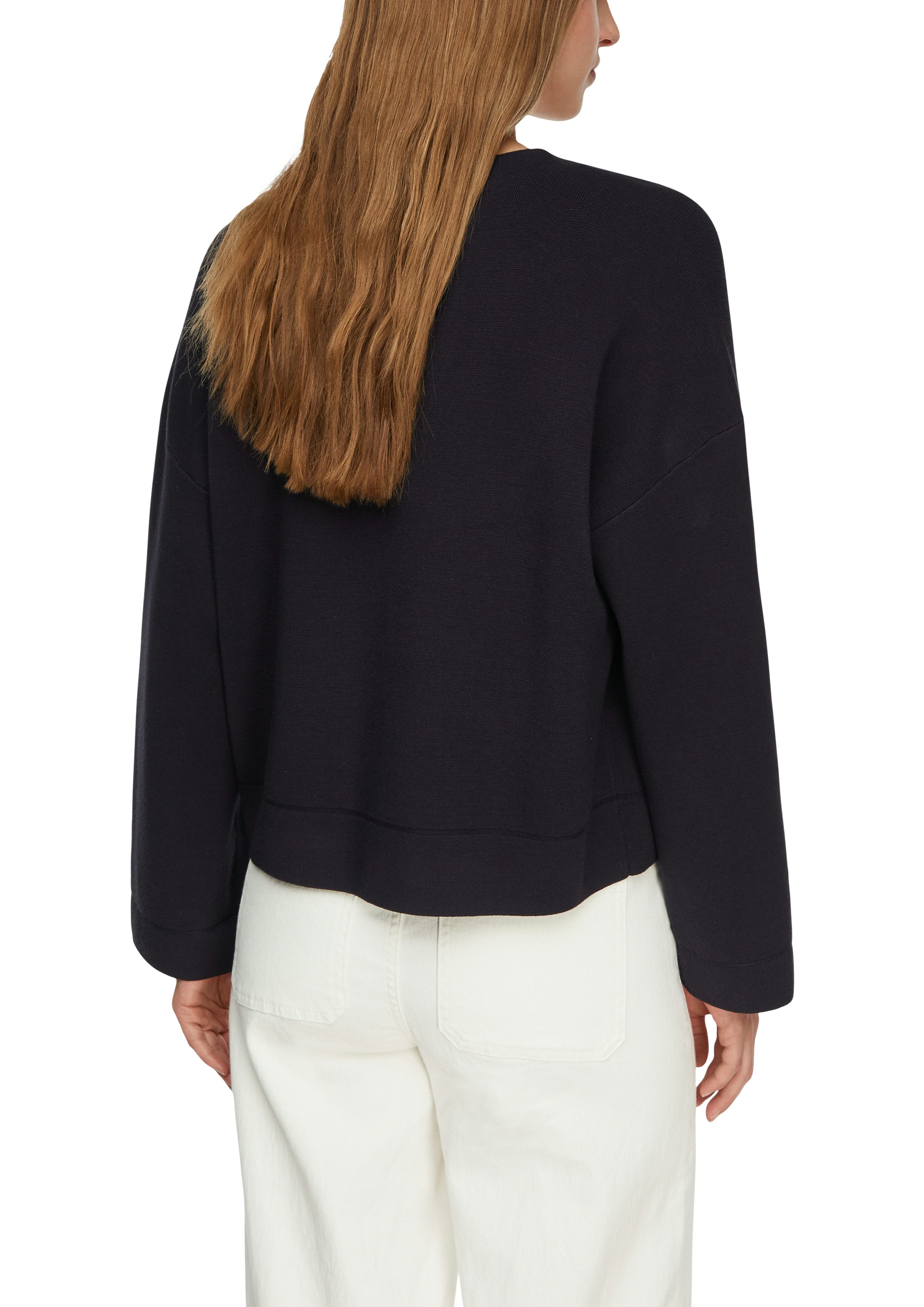 comma Strickjacke mit V-Ausschnitt