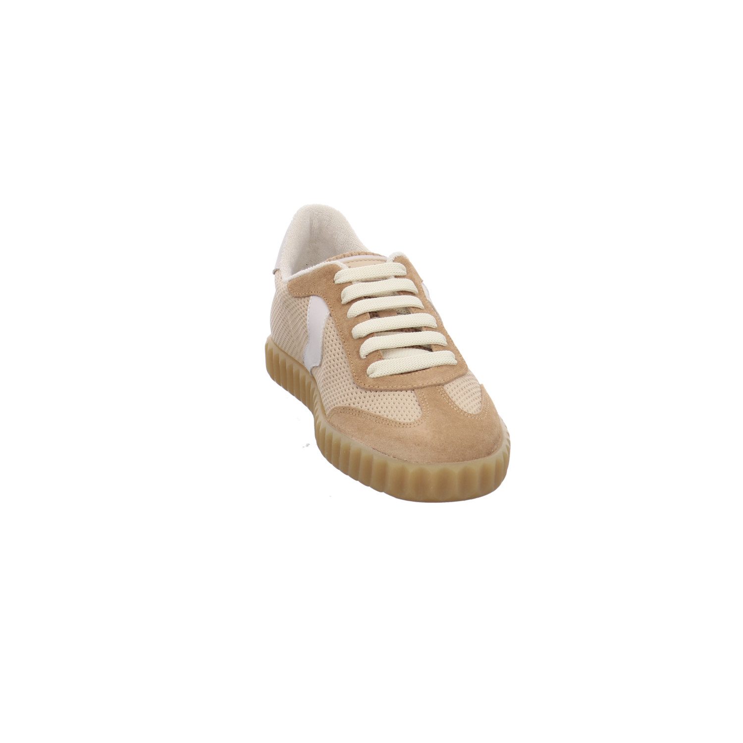 VOILE BLANCHE INES SUEDE/NAPPA PRESS. CARAMEL-BEIGE Sneaker