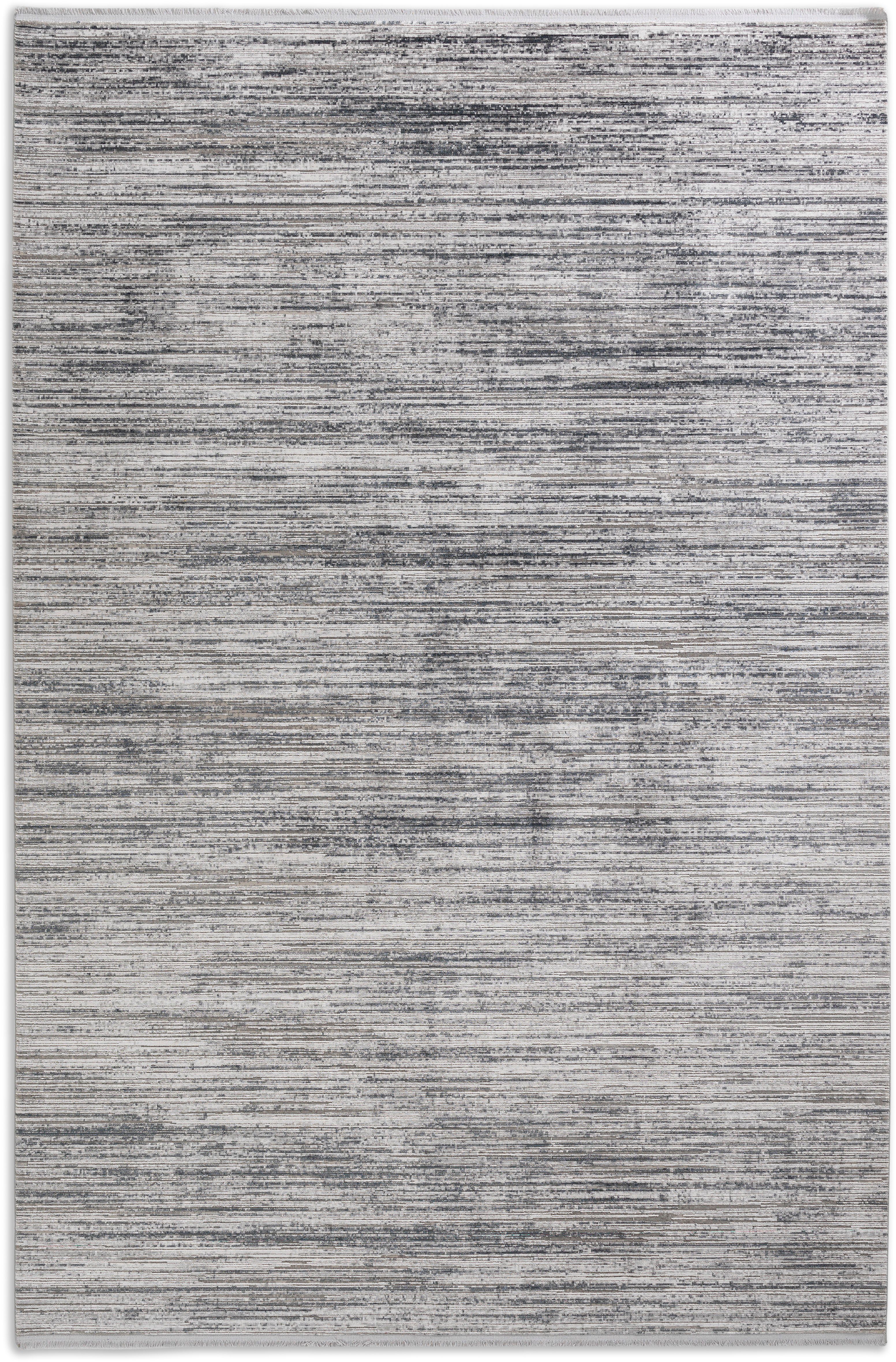 Teppich Gravina 6624 Hoch-Tief-Struktur eleganter anthrazit seidiger ASTRA, Flor, Höhe: rechteckig, mm, 7 225, Viskoseteppich