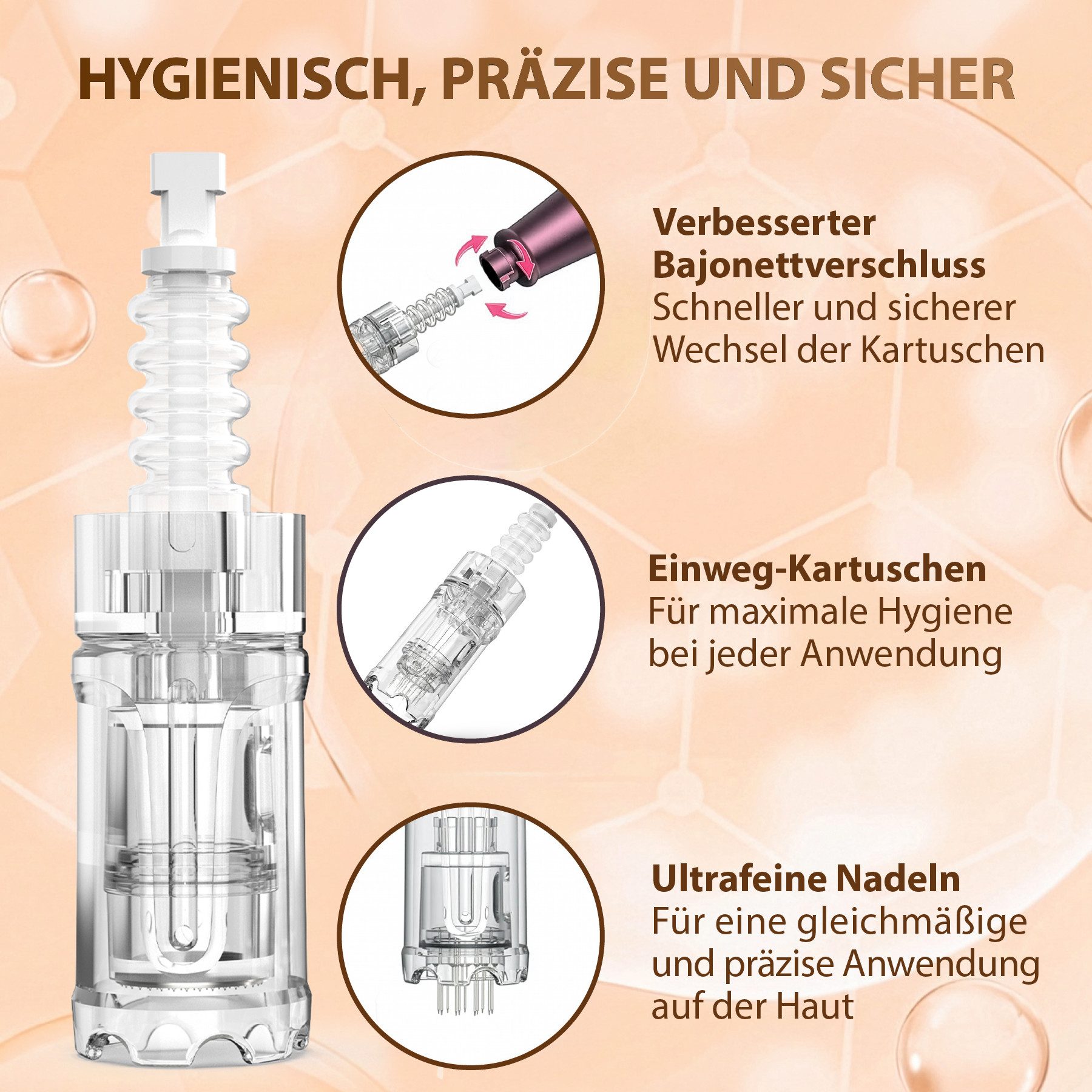 P-Beauty Cosmetic Accessories Dermaroller Dr. Pen Ultima A10 Derma Pen Microneedling Dermapen Anti-Aging Gerät, Dermapen, Anti-falten, Microneedling, Meso – Bild 5 von 5