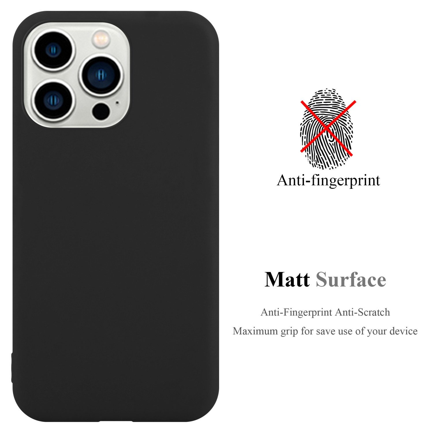Cadorabo Handyhülle für iPhone 14 PRO MAX Hülle Apple iPhone 14 PRO MAX, Flexible TPU Silikon Handy Schutzhülle - Hülle - ultra slim