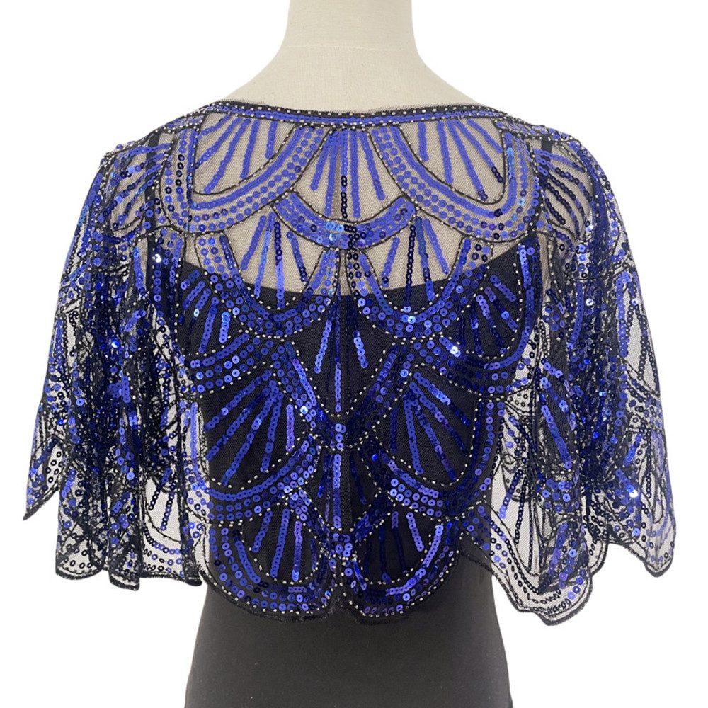 Zaewry Modeschal Retro Schal Umschlagtücher für Abendkleider Stola, für Hochzeit Party Gatsby Kostüm Accessoires