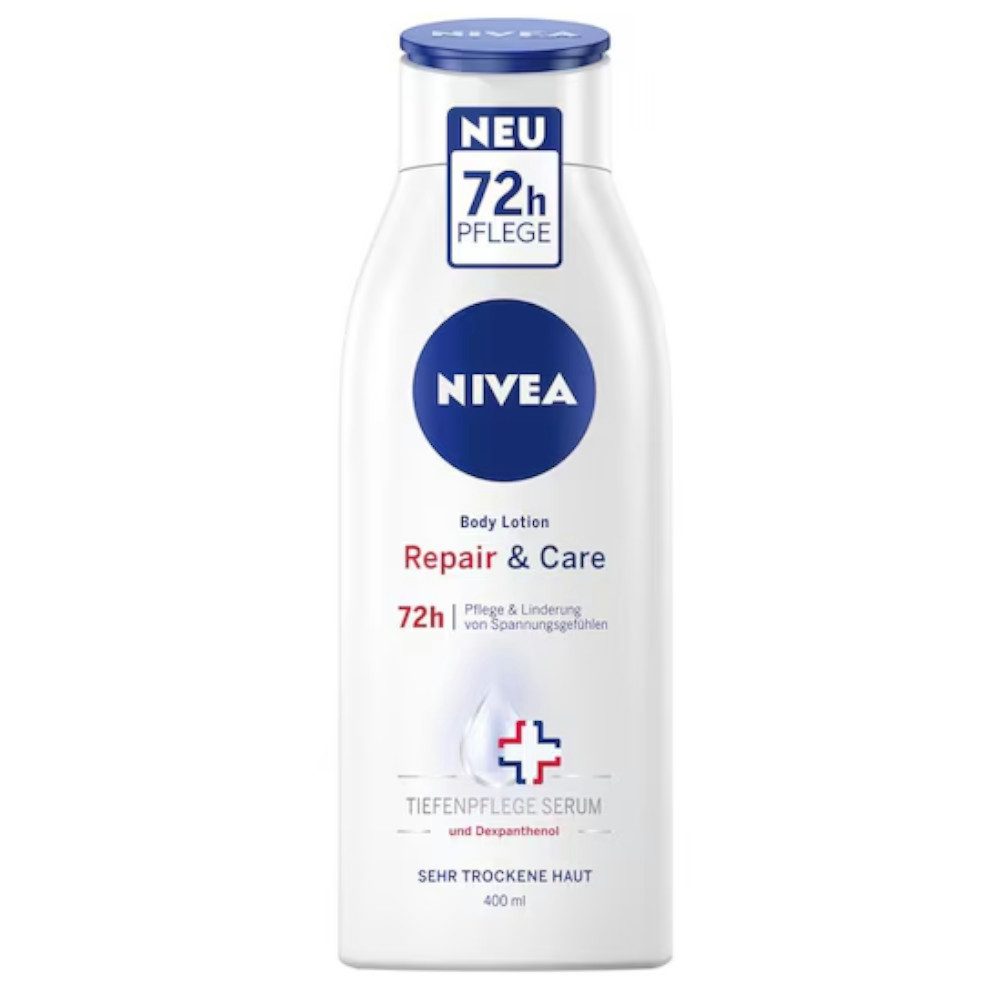 Nivea Bodylotion und Milk Repair & Care Body Lotion 400 ml