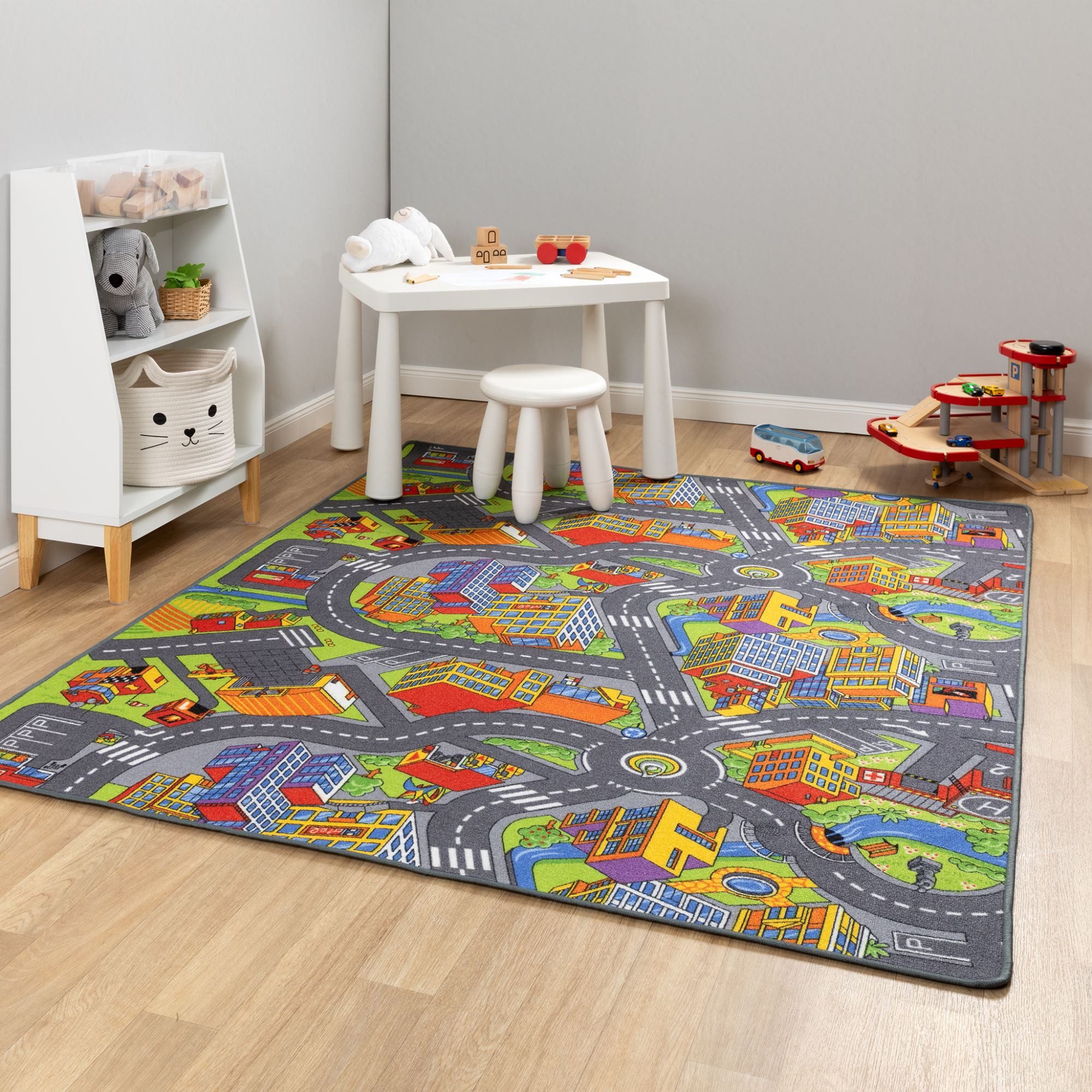 Steffensmeier Kinderteppich Anton, Rechteckig, Straßenteppich, Kinderzimmer günstig online kaufen