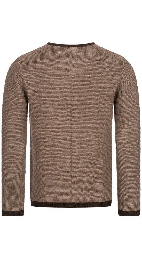 Nübler Trachtenstrickjacke Trachtenstrickjacke Langarm Ignaz in braun von N günstig online kaufen