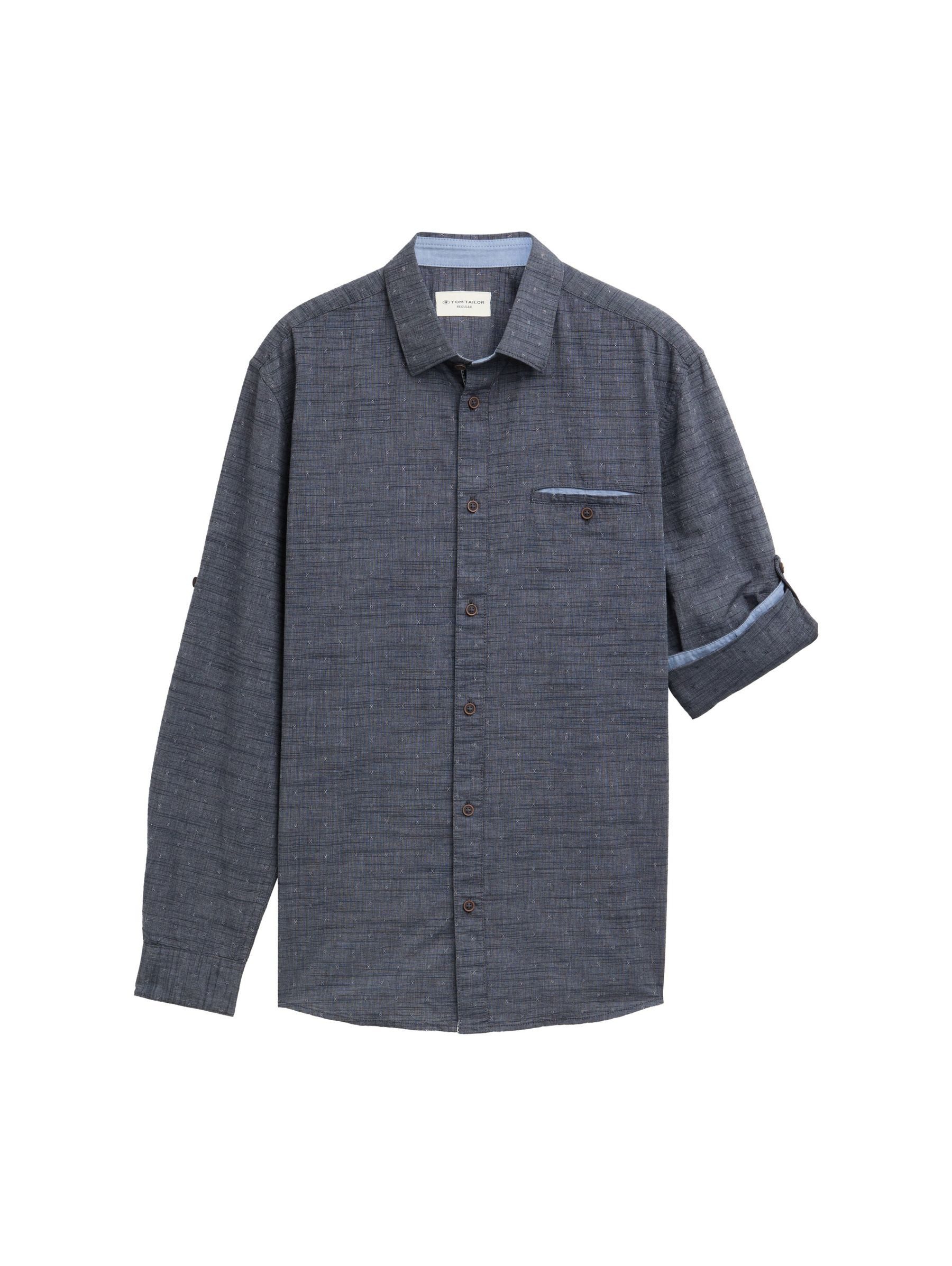 TOM TAILOR Langarmhemd Langärmliges mit Brusttasche und Knopfleiste Regular günstig online kaufen