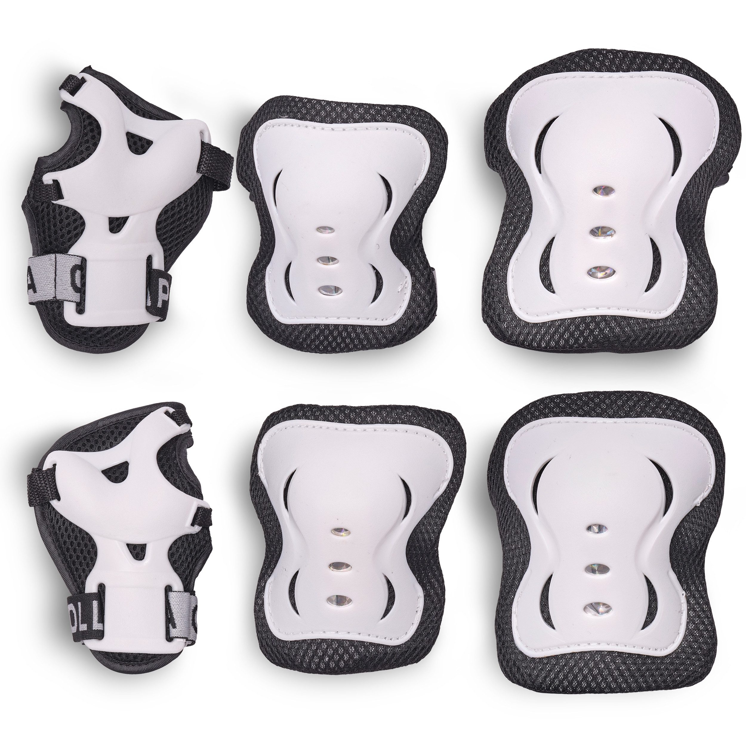 Apollo Protektoren-Set Schoner Set Kinder, Knie und Ellenbogenschützer Kinder, Protektoren (Ellenbogenschutz, Handgelenkschutz, Knieschutz), elastisch & verstellbar