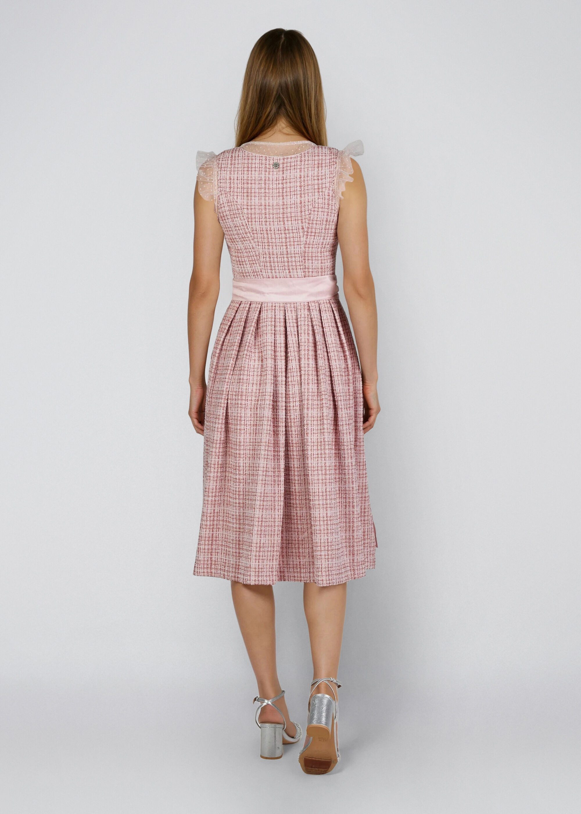 Spieth & Wensky Dirndl Harvey mit Reißverschluss und Blümchen-Anhänger