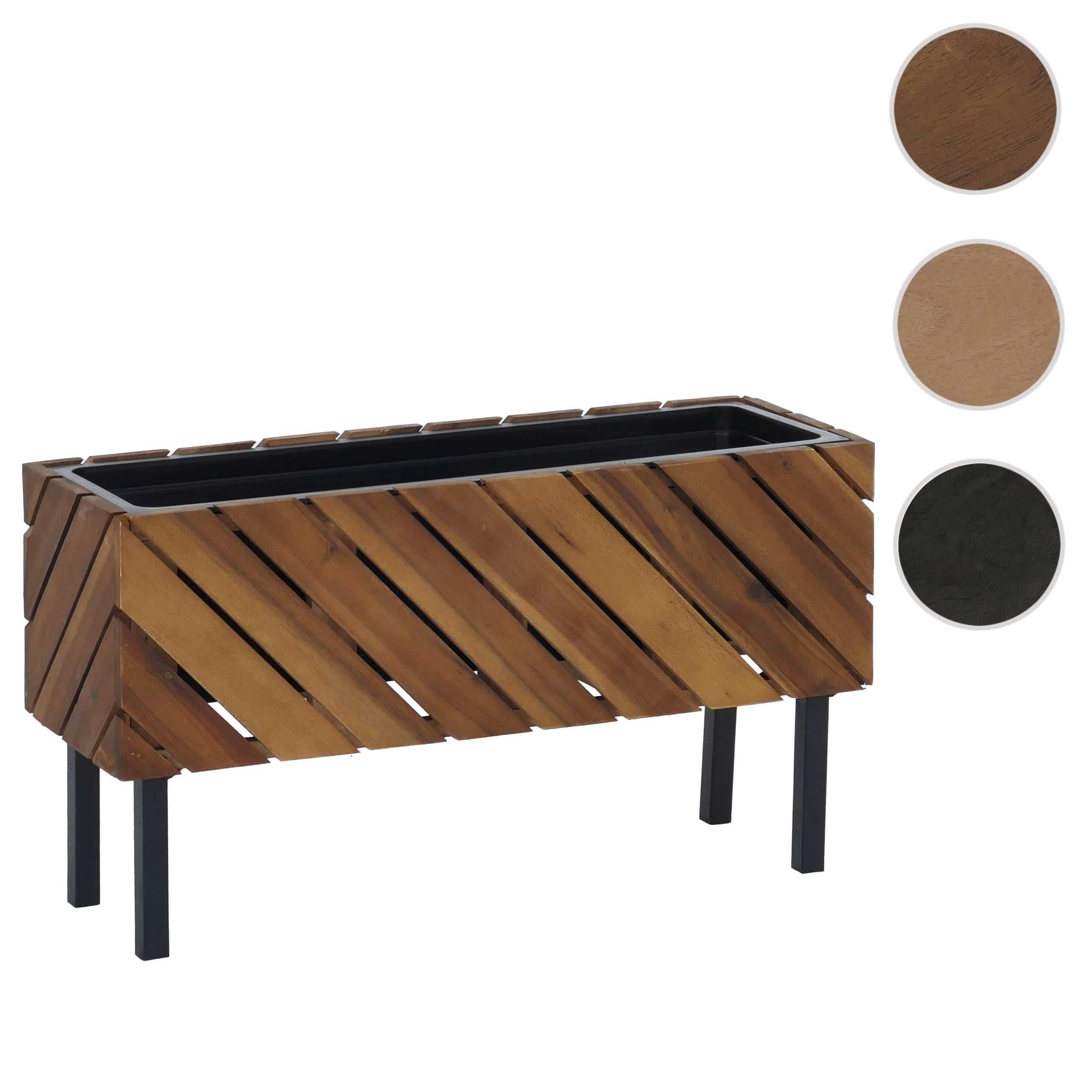 MCW Blumenständer MCW-P87, Stilvolle Kombination aus Holz und Metall, modernes Design