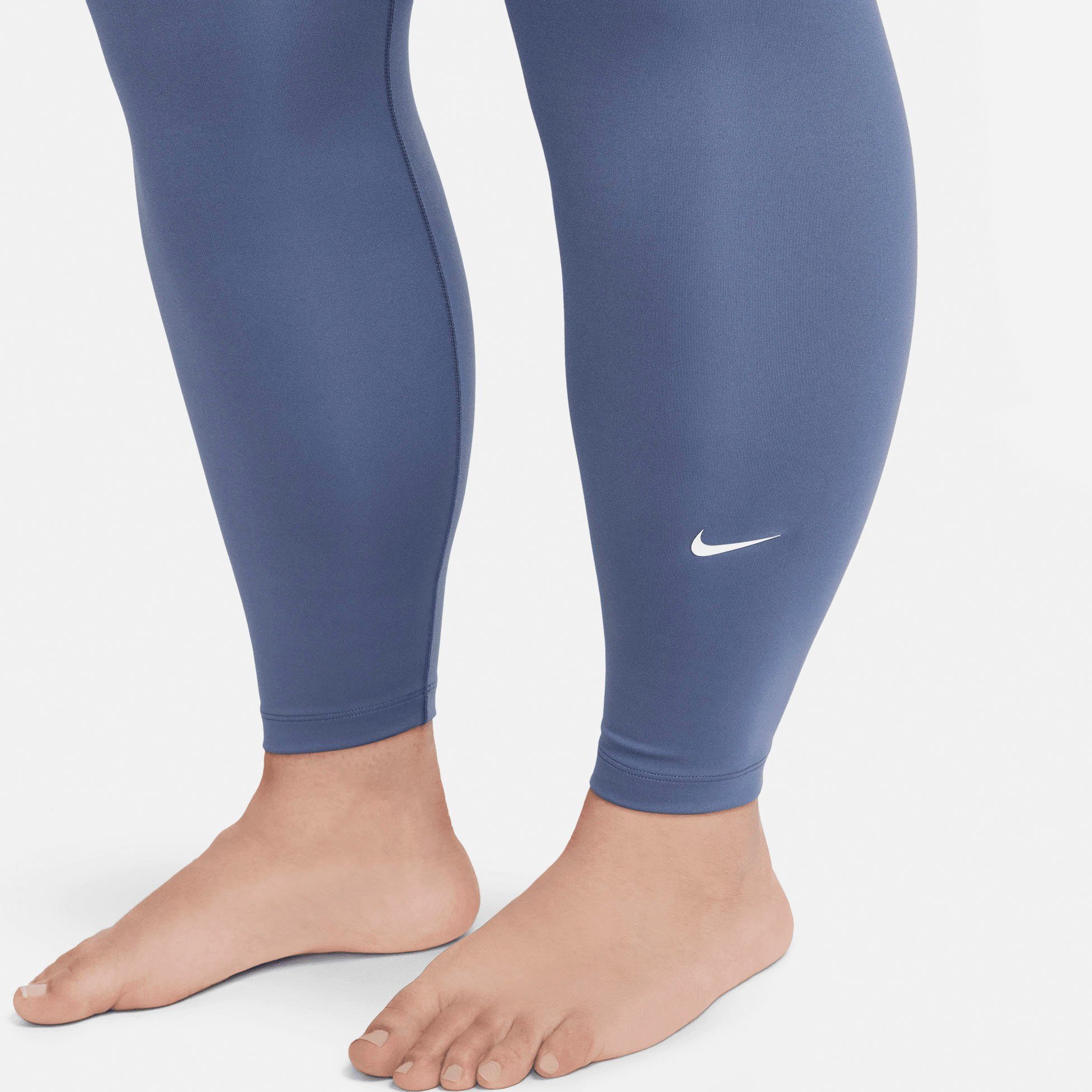 Nike Leggings Mid-Rise (Plus One blau Size) Women's Trainingstights