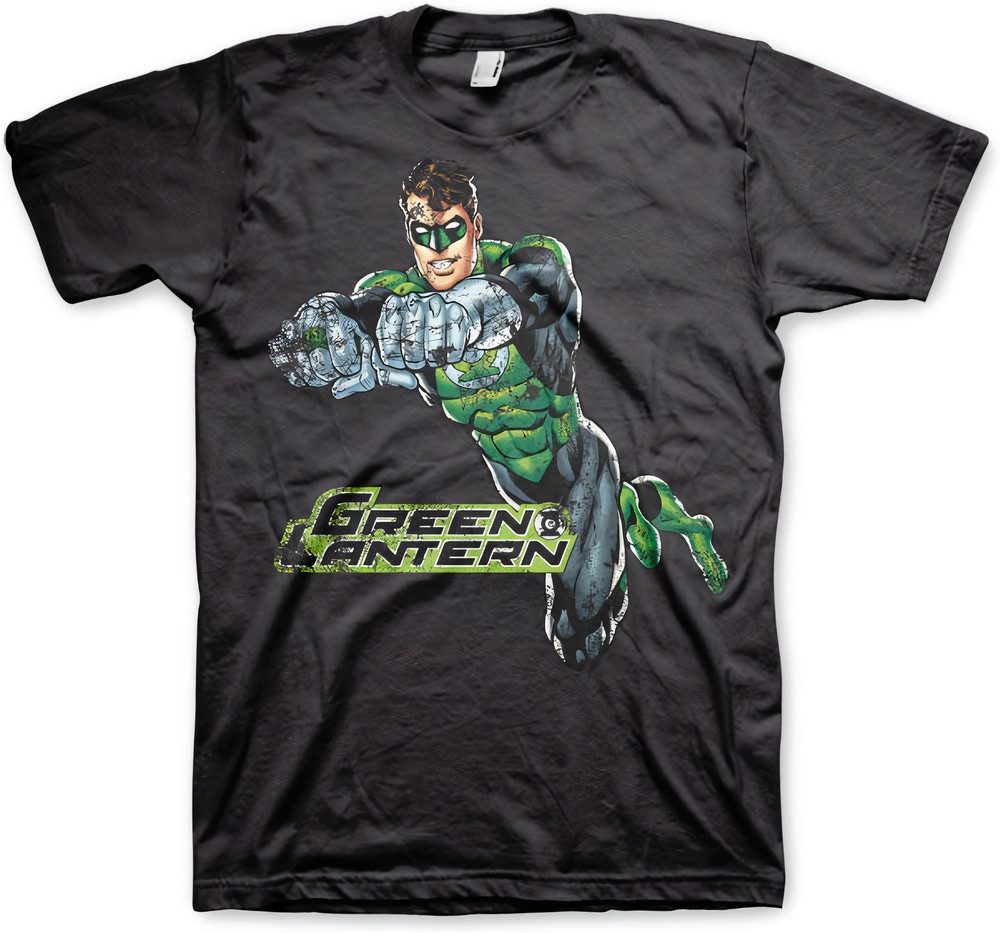 Green Lantern T-Shirt Distressed Big Tall T-Shirt
