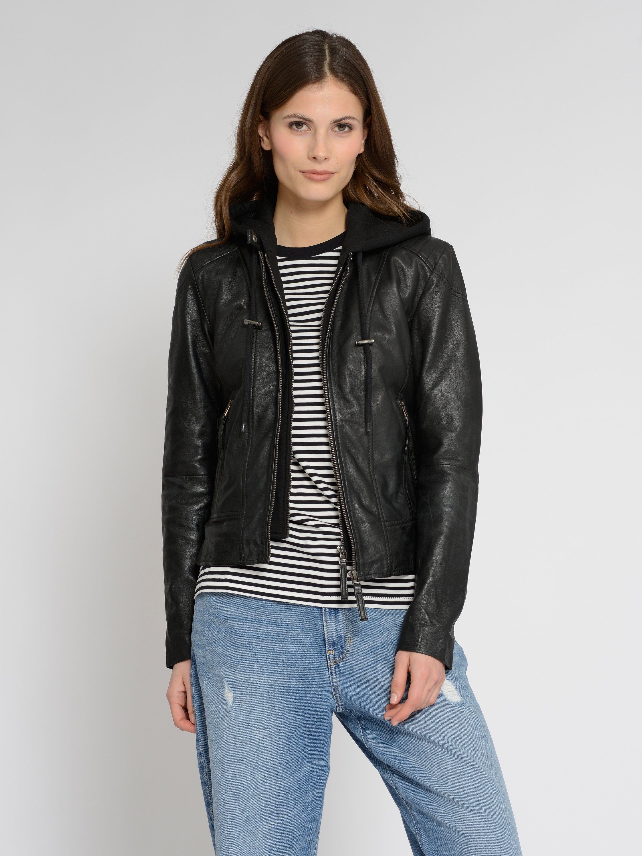 Maze Lederjacke 42021133 black | Übergangsjacken