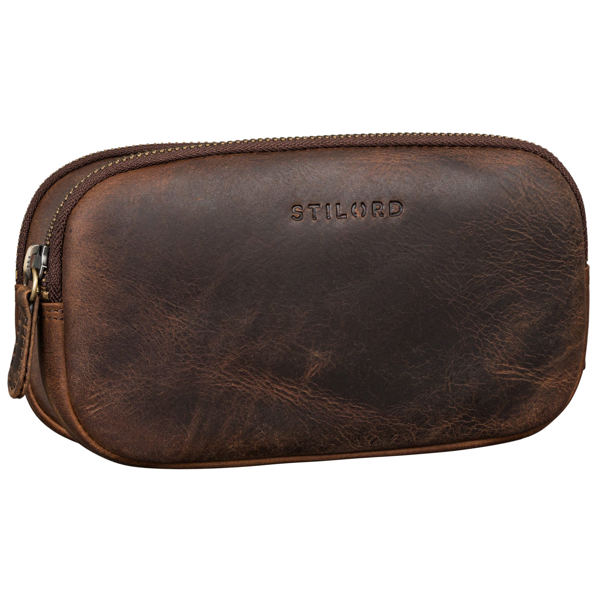 STILORD Etui "Mike" Vintage Leder Etui für Stifte Kabel oder Schlüssel Echt günstig online kaufen