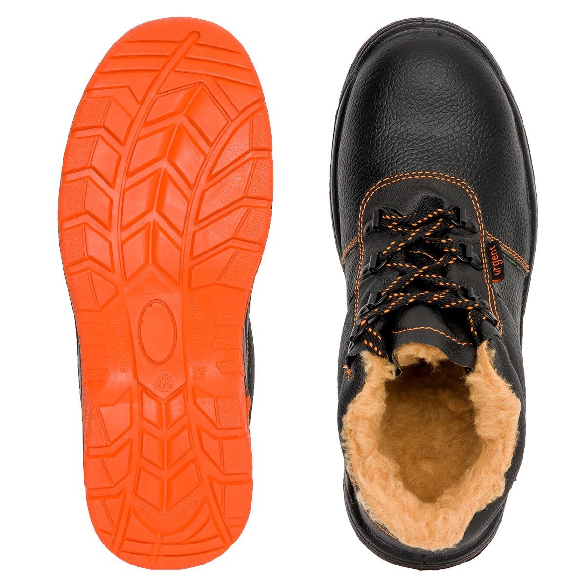 Urgent Arbeitsstiefel Sicherheitsschuhe Gefüttert Winterschuhe Stahlkappe SB Arbeitsschuh