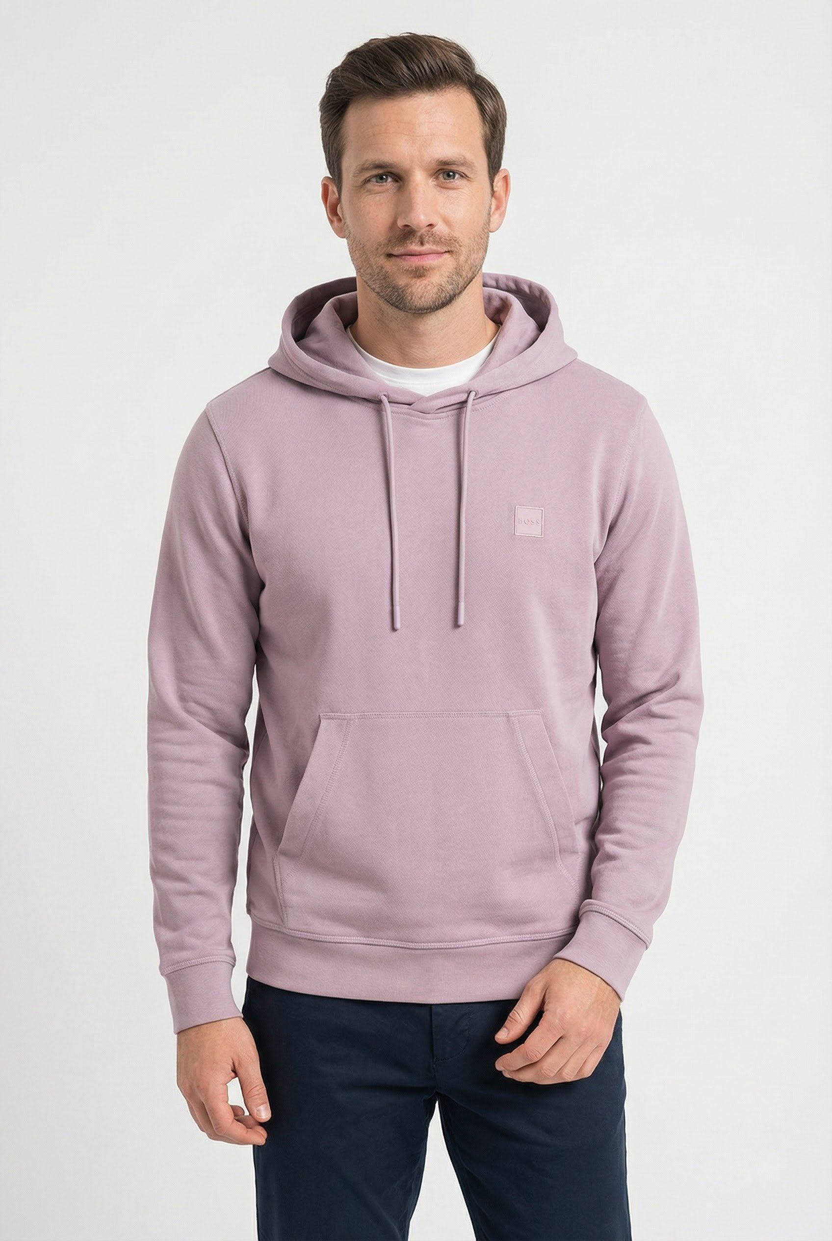 BOSS ORANGE Kapuzensweatshirt Wetalk mit gesticktem BOSS Markenlabel